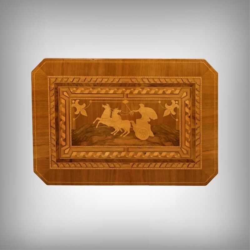Cherry And Walnut Coffee Table, Restoration Style – Late 19th Century photo furniture