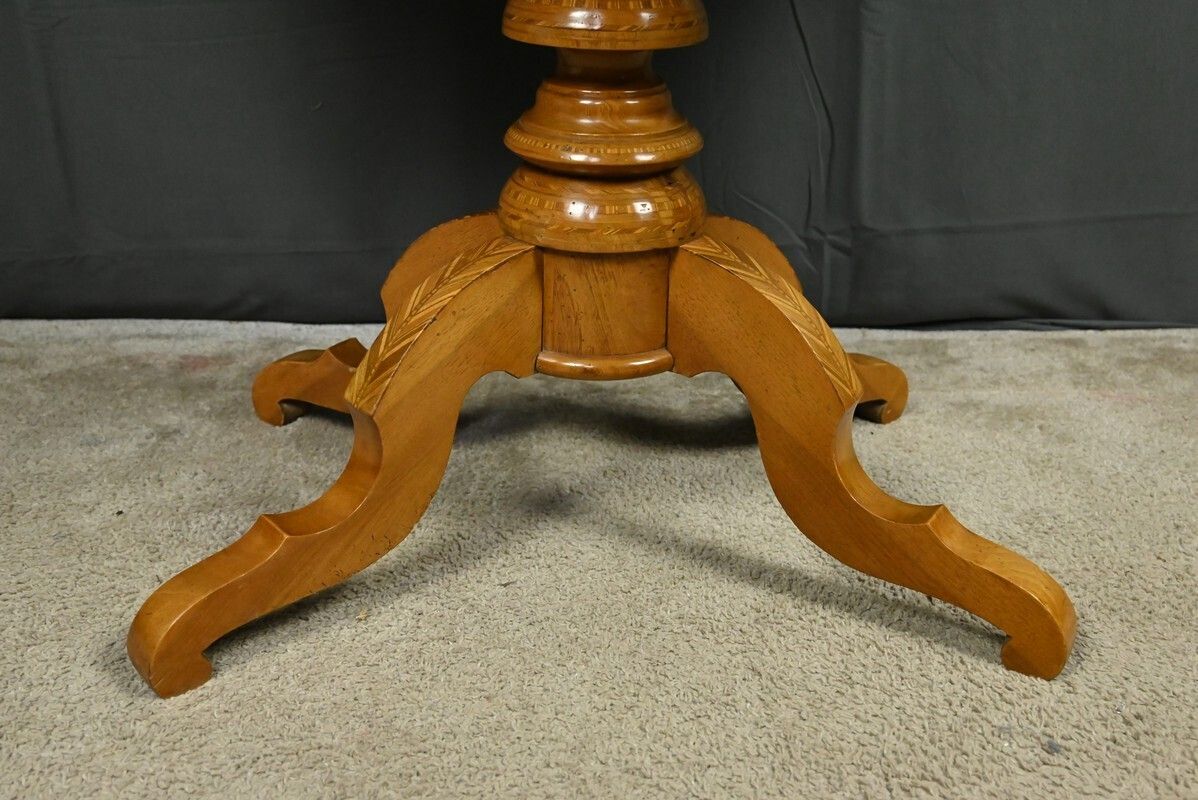 1420.0 Cherry And Walnut Coffee Table, Restoration Style – Late 19th Century photo