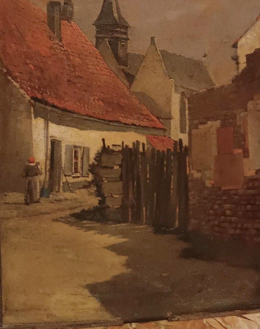 photo furniture 19th Century Painting   Oil On Panel   European School