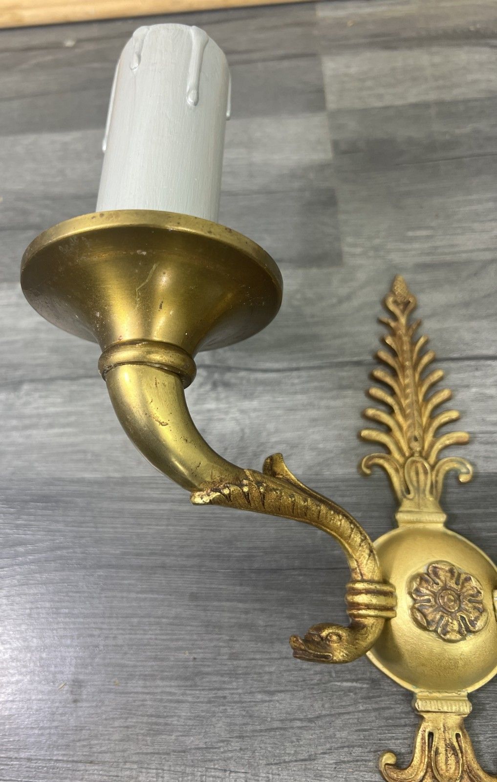 Pair Of Wall Sconces Vintage French Style Ornate Decorative Lighting Lot 4771 photo buy
