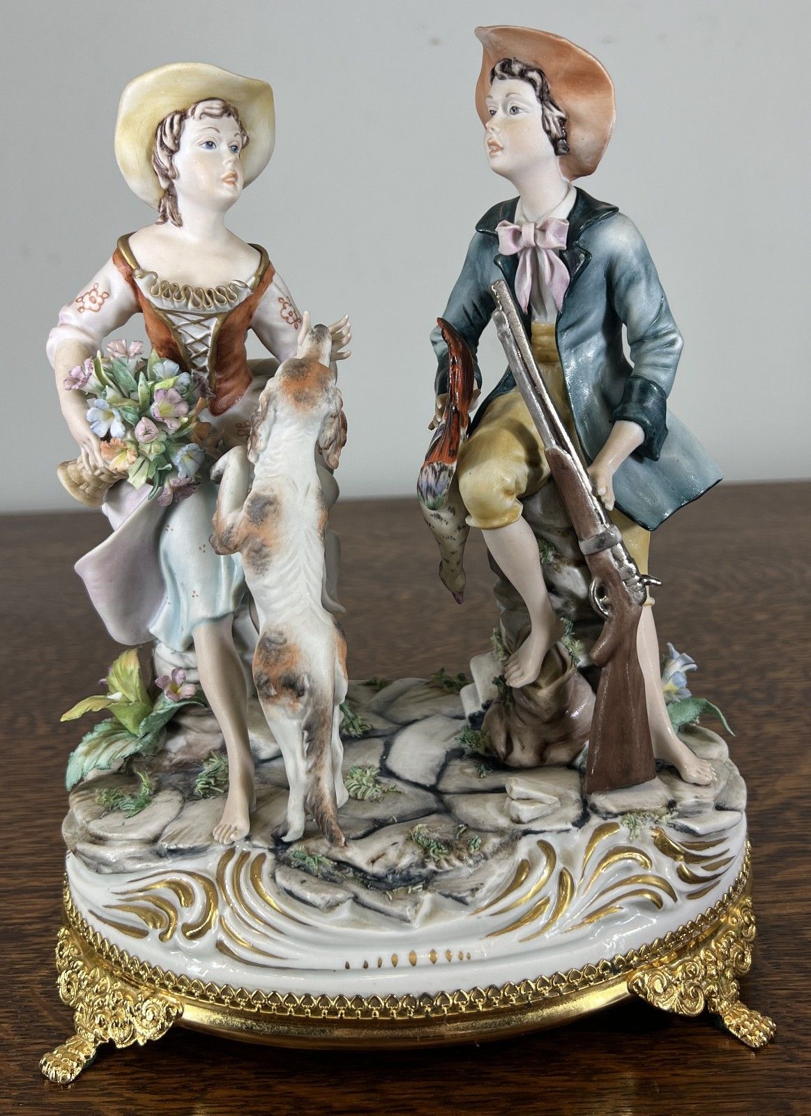 Figurines Vintage Style Italian Handmade Porcelain Capodimonte Lot 4761