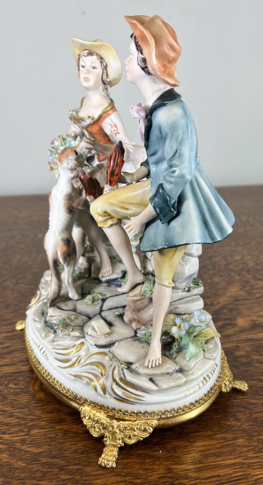 Figurines Vintage Style Italian Handmade Porcelain Capodimonte Lot 4761 photo furniture
