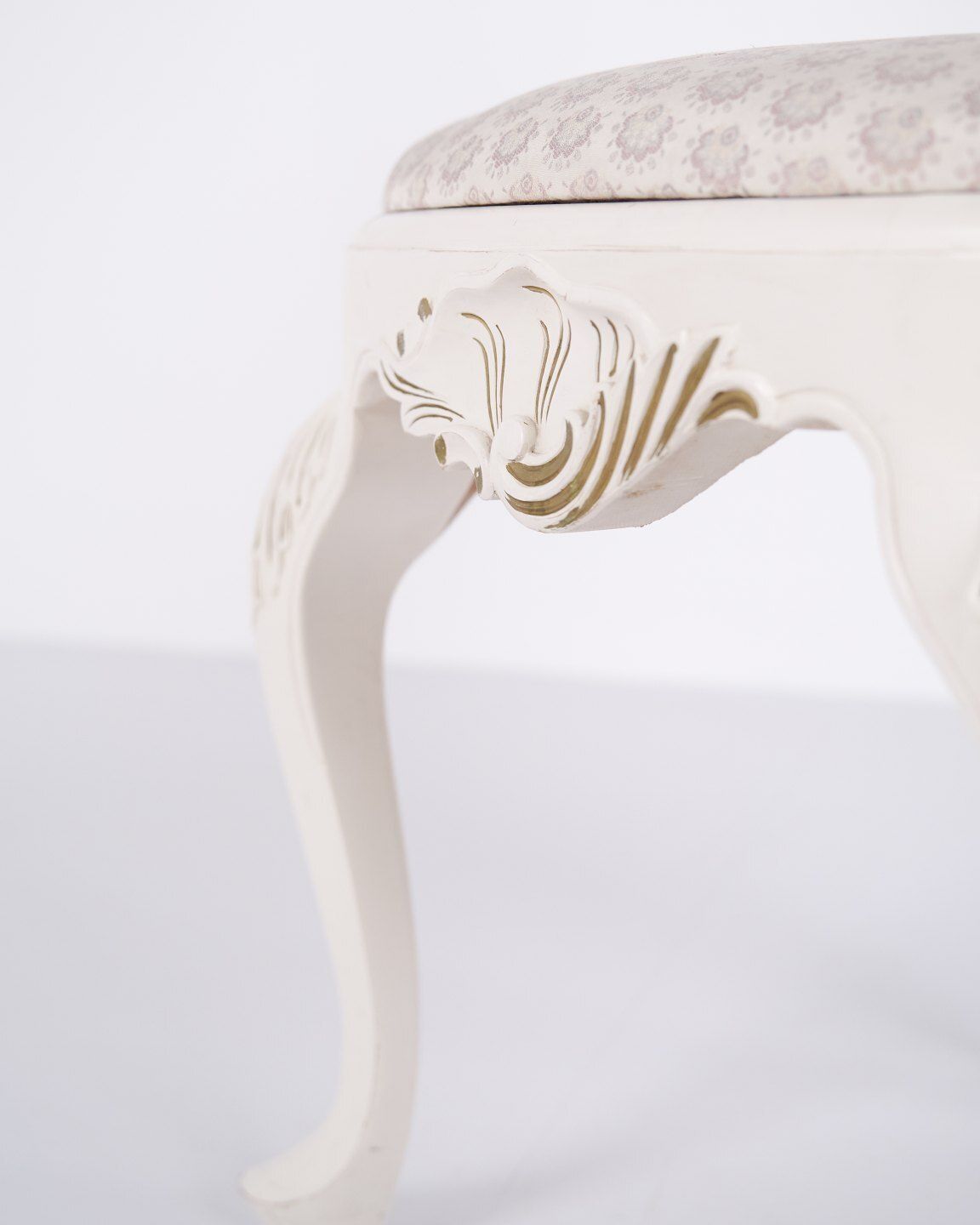 photo furniture Set Of Six Dining Chairs   New Rococo Style   White Painted With Decorative Details   Year 1920s