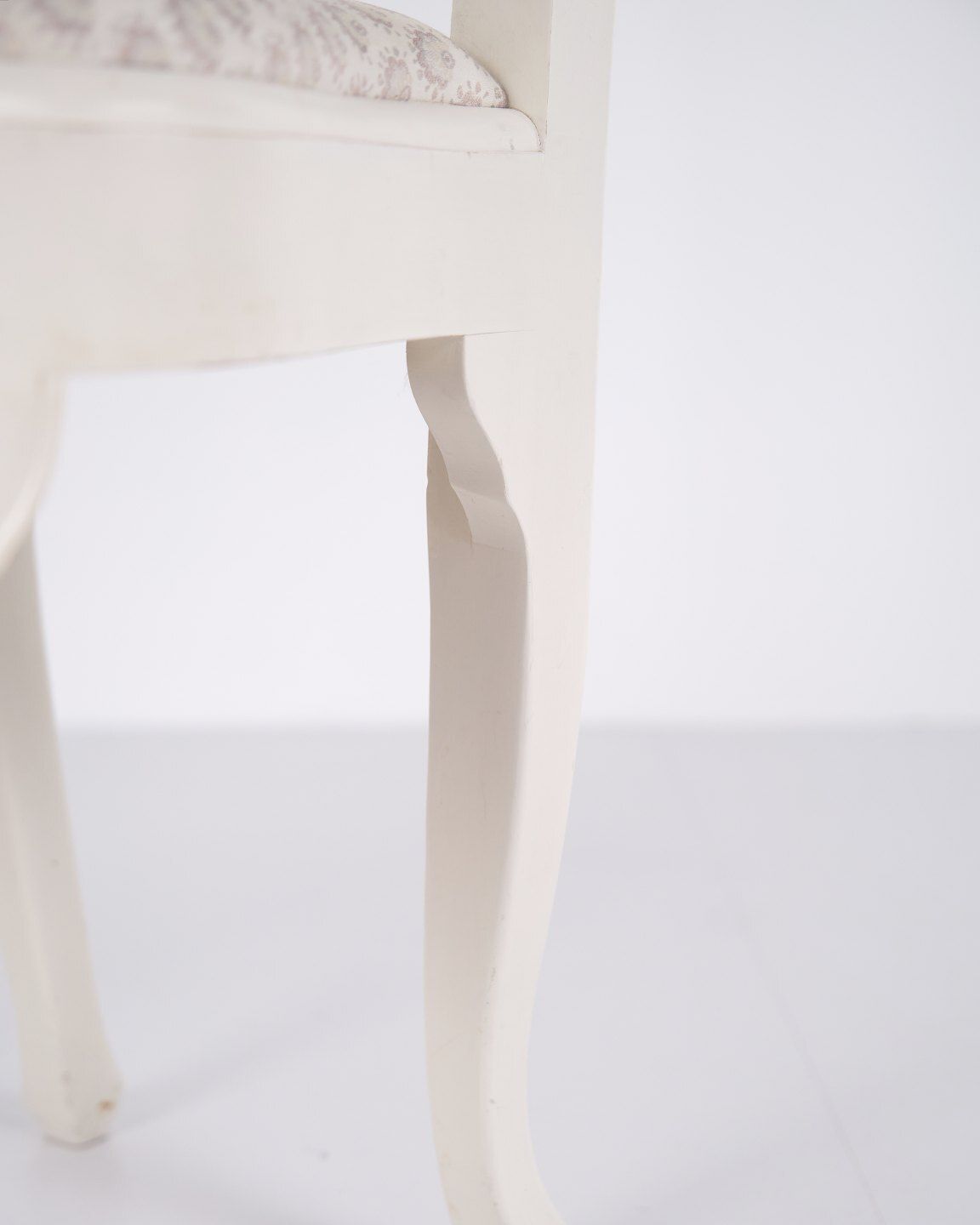 photo for sale Set Of Six Dining Chairs   New Rococo Style   White Painted With Decorative Details   Year 1920s