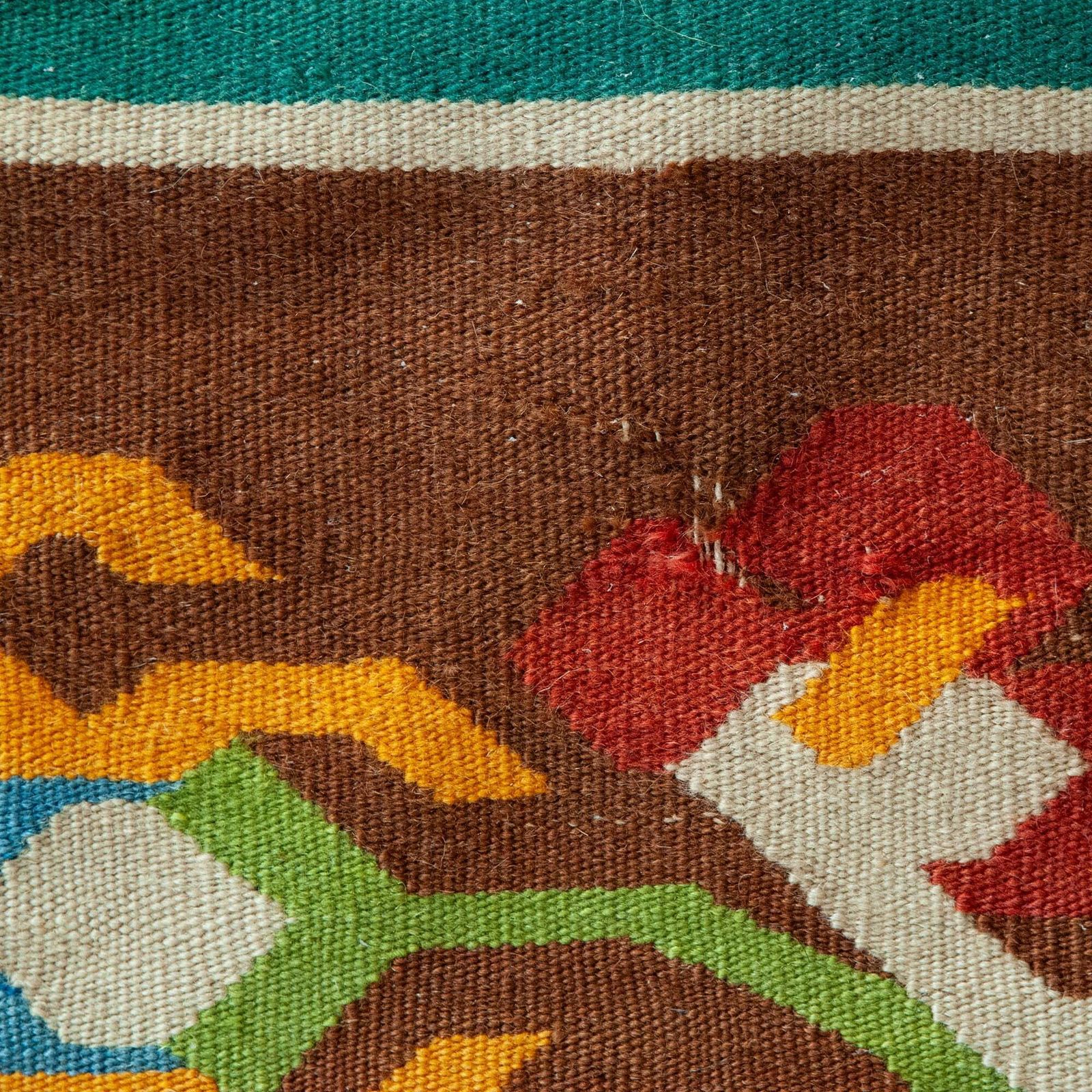 Large Vintage Anatolian Hand Knotted Kilim Rug – Turkey photo 722.0
