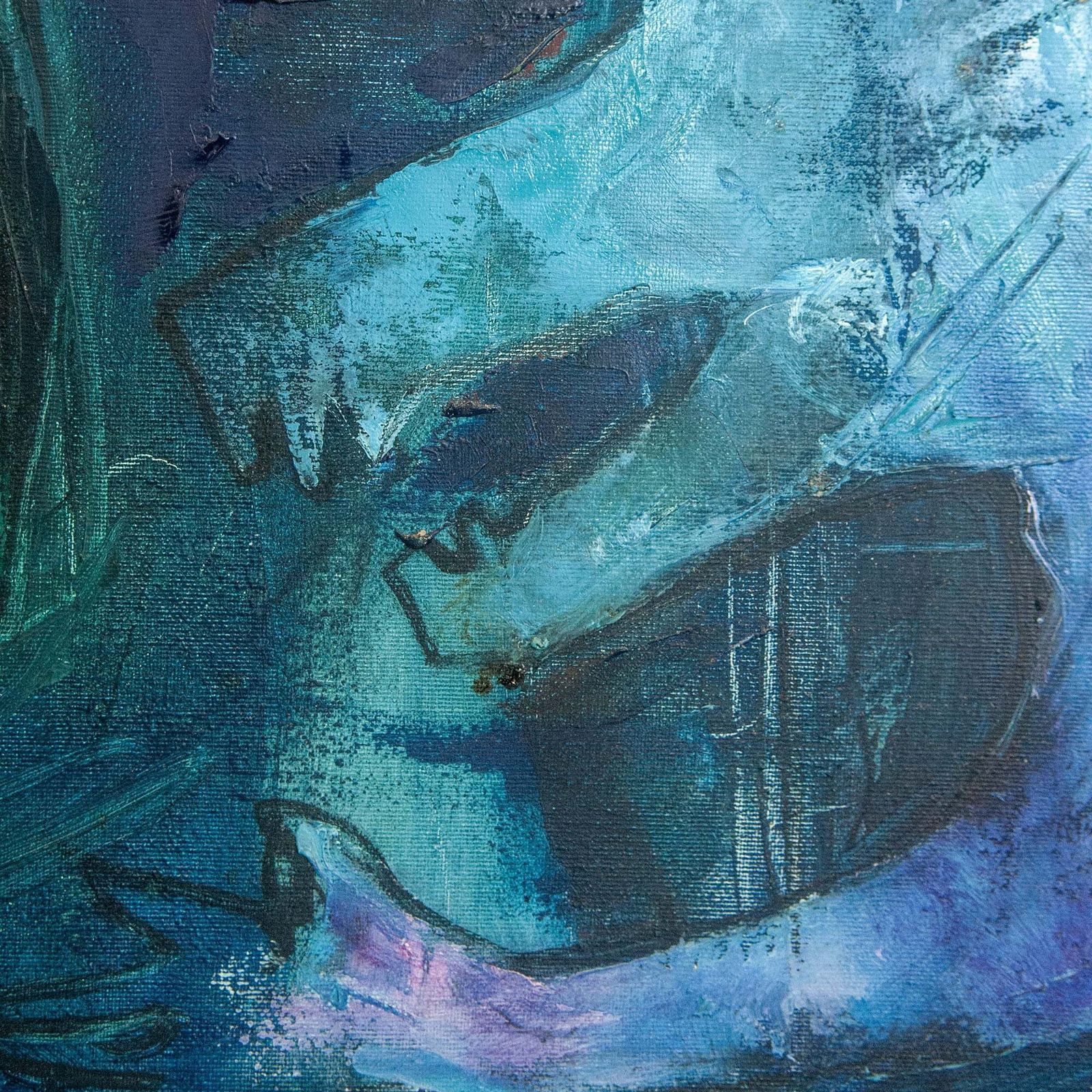 Abstracte Figuratieve Compositie – Volgeling Van De Cobra Groep – Gesigneerd En Gedateerd photo Kunst