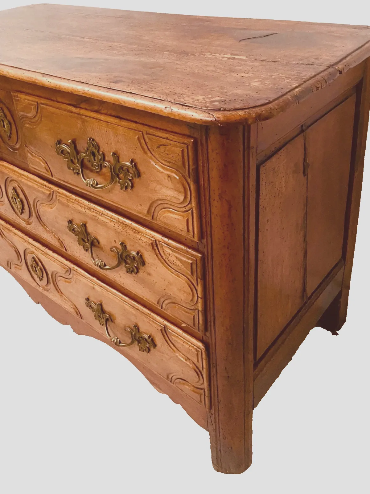 Louis XIV Solid Cherry Dresser 18th Century photo Furniture