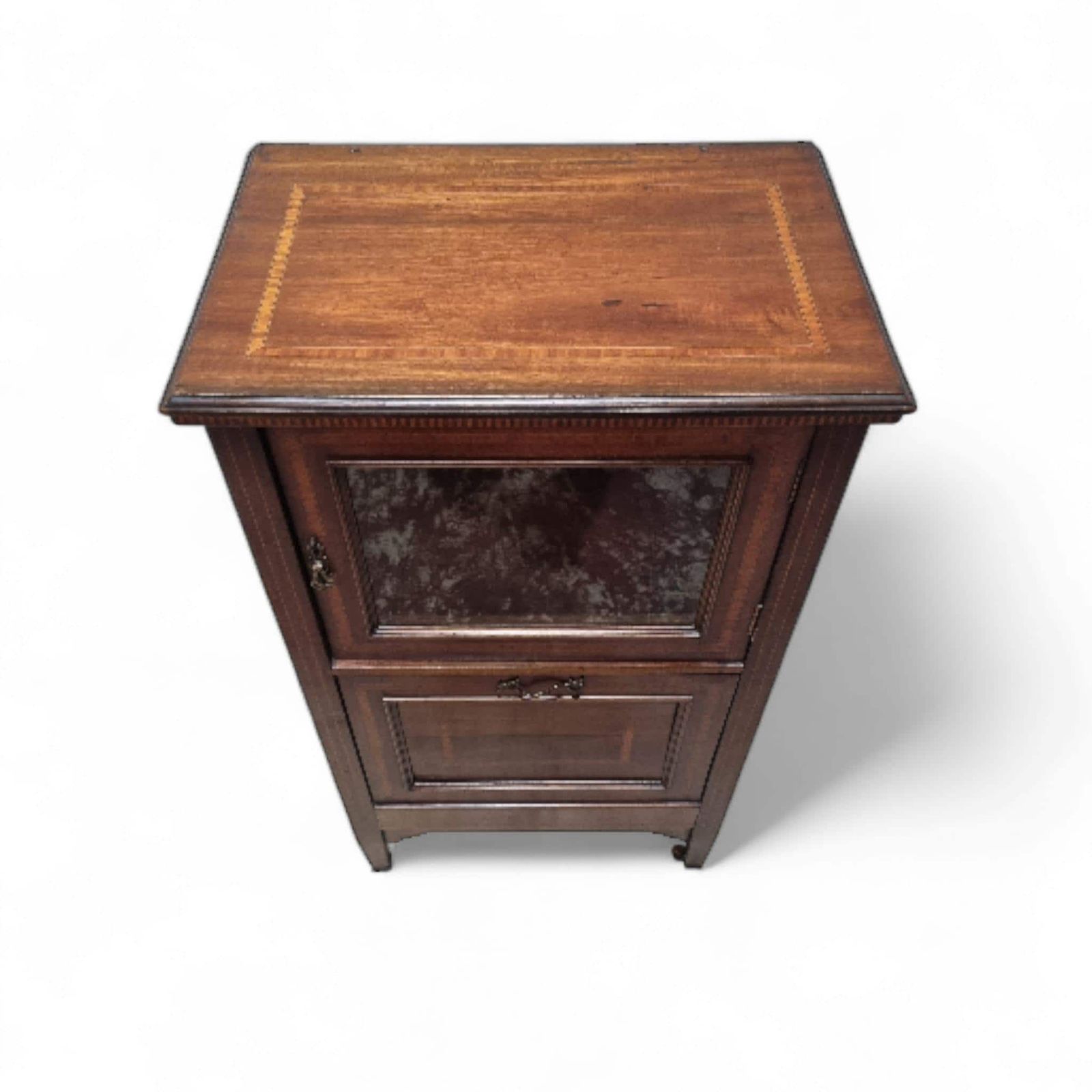 Vintage Mahogany Music Cabinet / Small Display & Storage Cabinet C.1920 photo buy