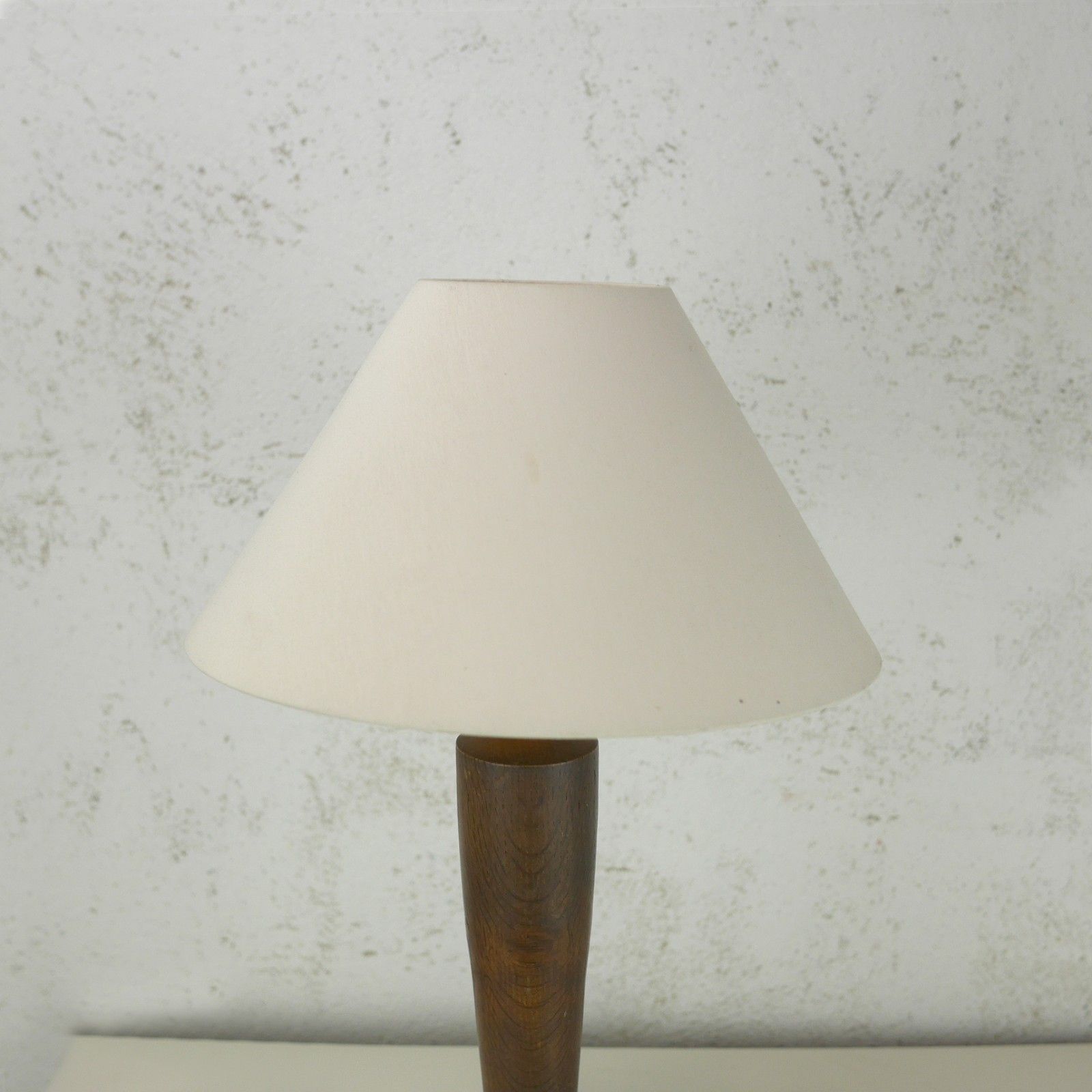 Art Deco Antique Vintage  Oak Wood Table Lamp Shade #102927 photo vinterior