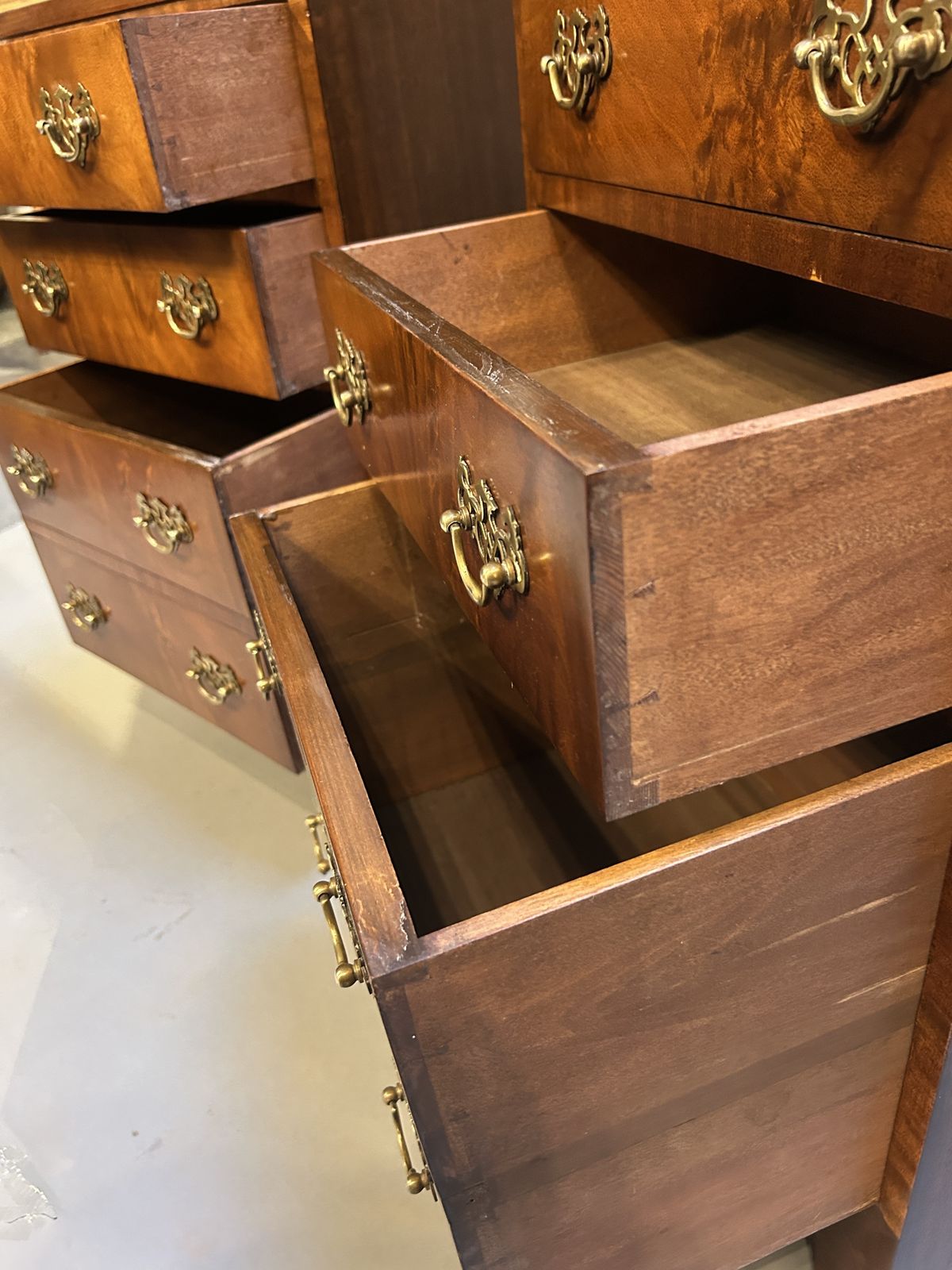 Pair Georgian Revival Bedside Chest Of Drawers photo buy