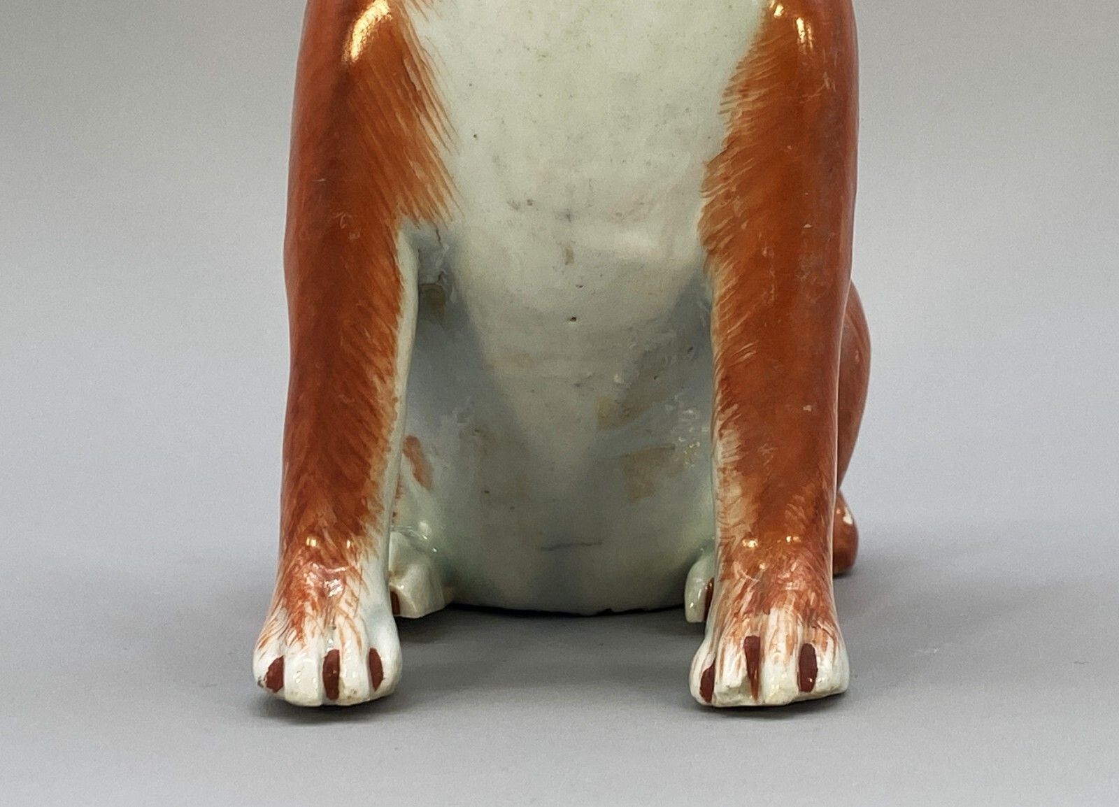 photo buy Exceptionally Rare 18thc Qianlong Period Chinese Porcelain Dog Statue Figurine