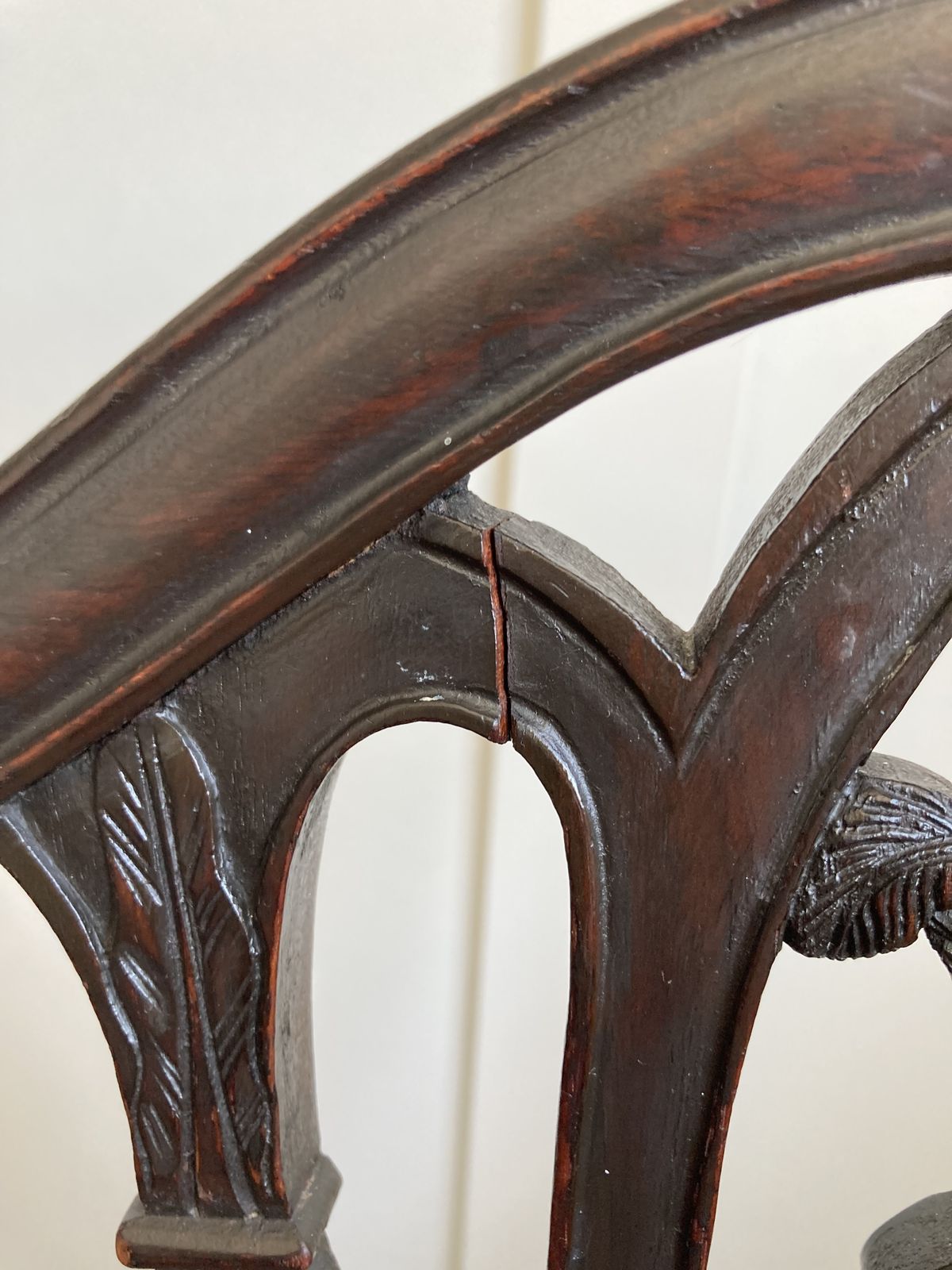 photo vinterior Vintage Dining Chairs, Chippendale Revival By Thomas Clarkson And Sons Ltd Wolverhampton Set Of Six   Sturdy And Comfortable