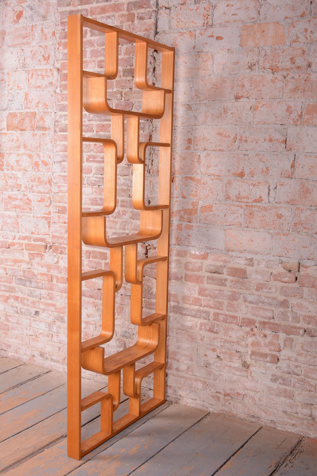 photo furniture Restored Midcentury Room Divider, By L. Volak, Drevopodnik Holesov, Czech, 1960s