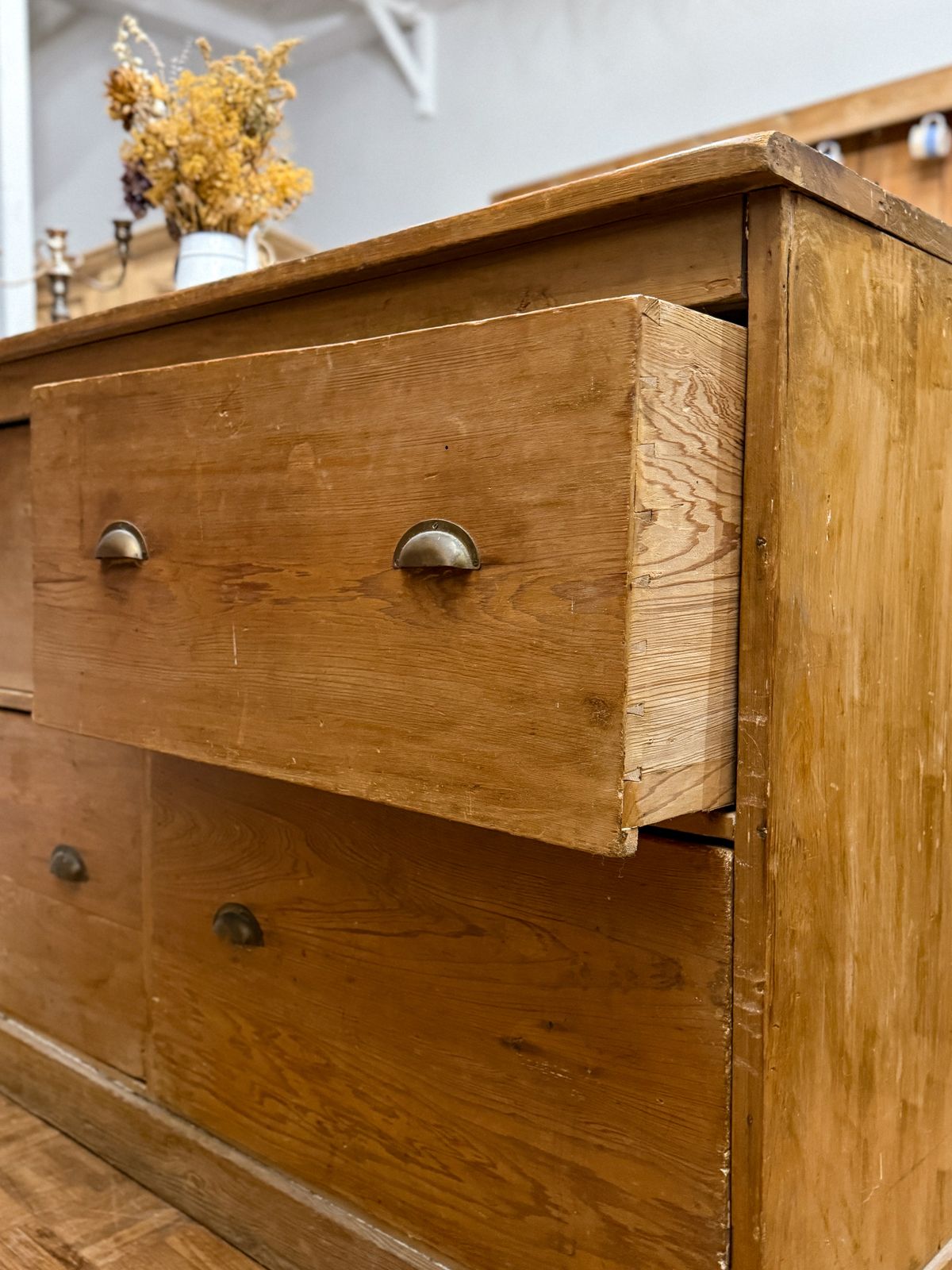 Large Victorian Pine Bank Of Drawers / Haberdashery photo buy