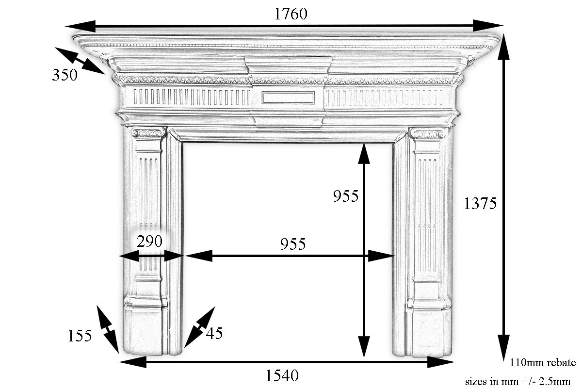 Large Antique Late Victorian Cast Iron Fireplace Surround photo furniture