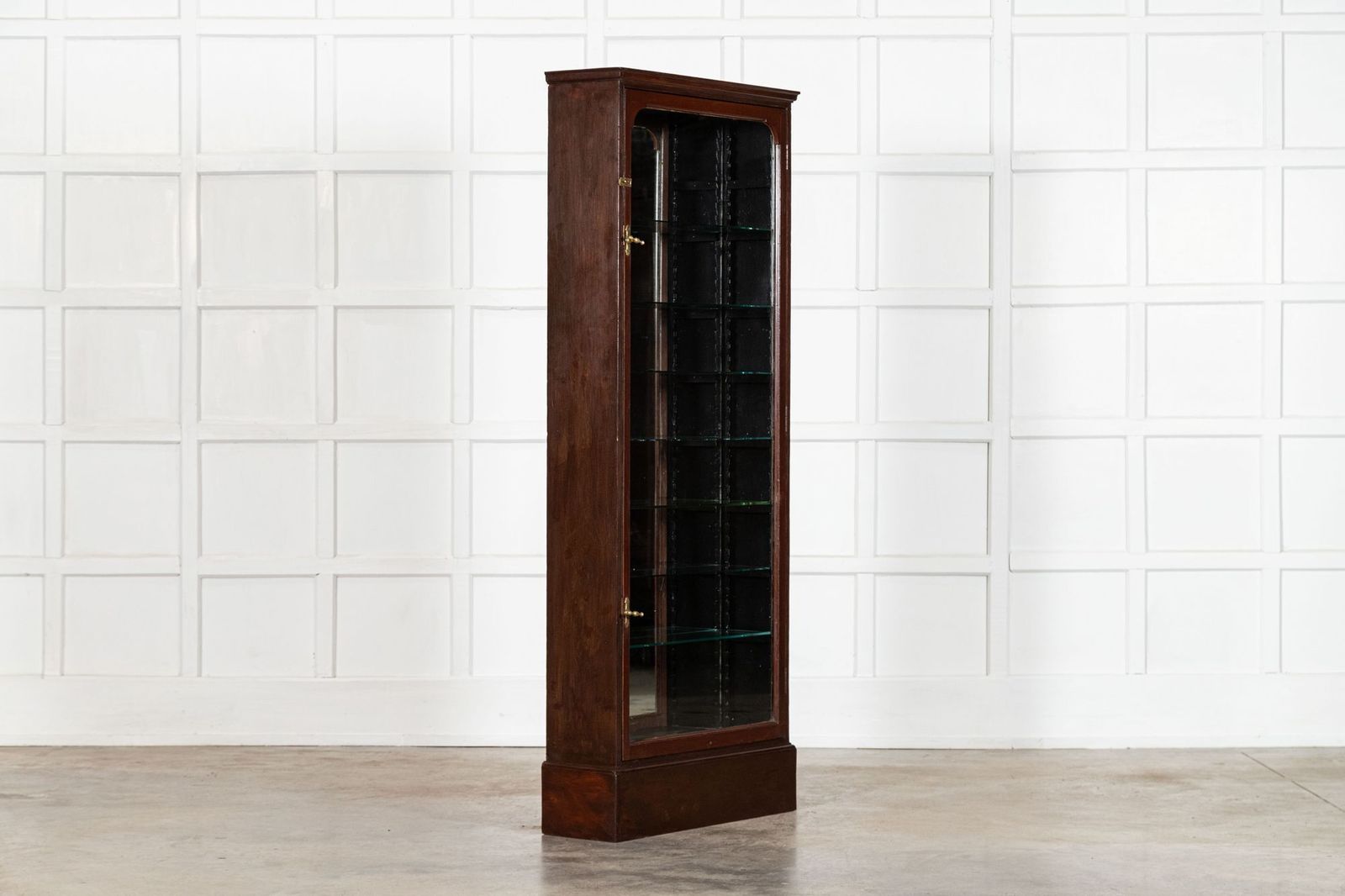 English 19thc Mahogany Glazed Chemist Cabinet photo for sale