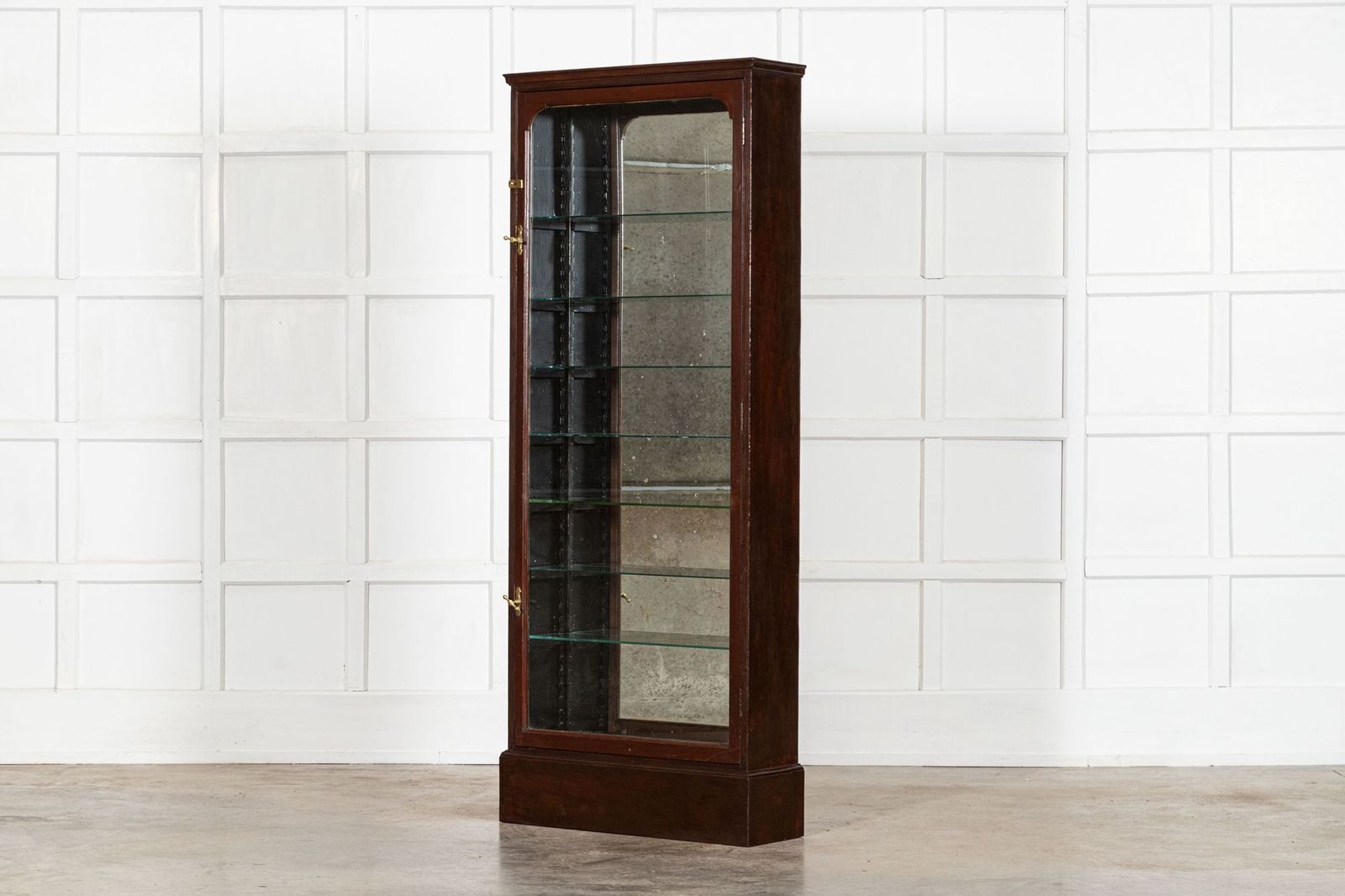 English 19thc Mahogany Glazed Chemist Cabinet photo 3048.0