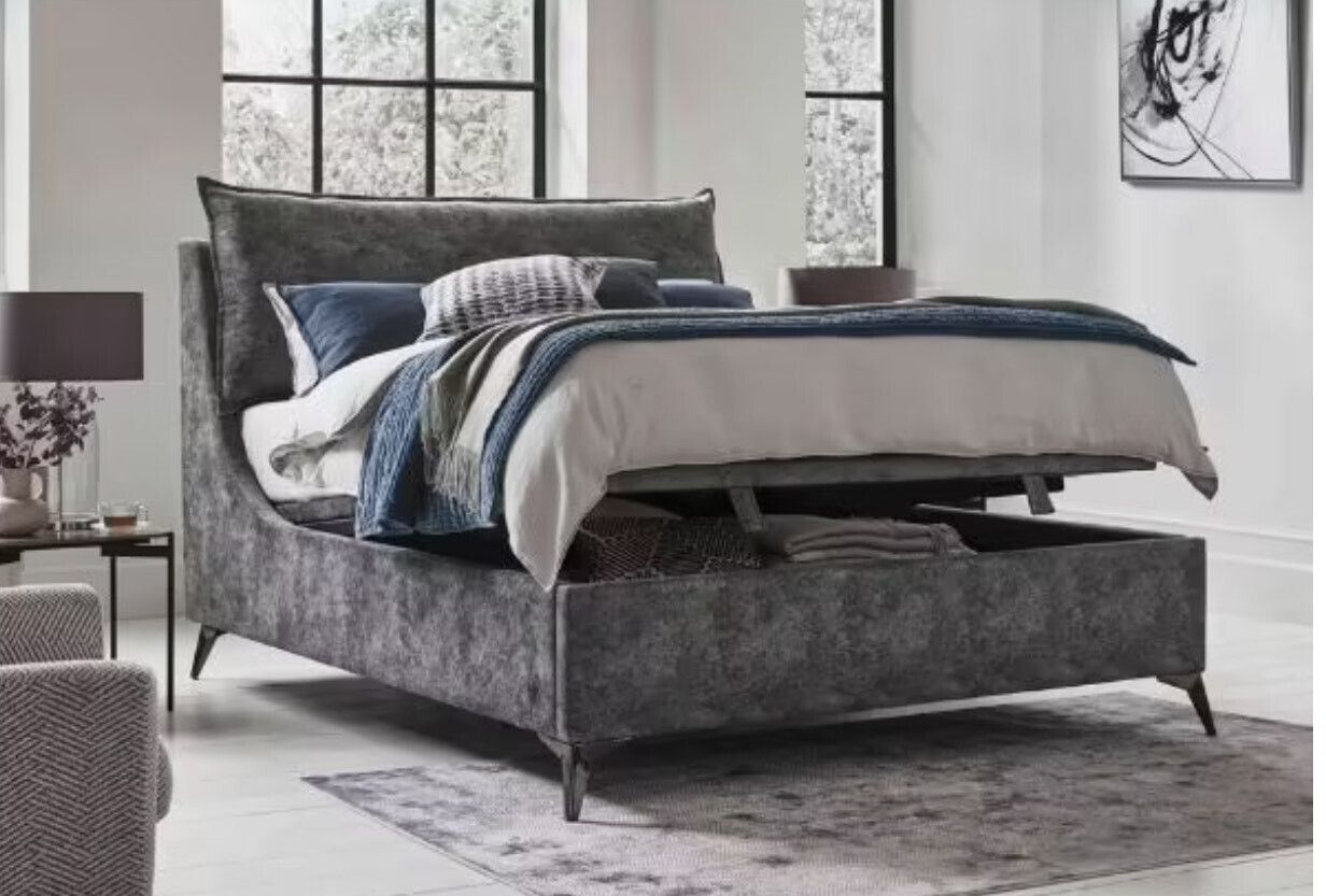 Furniture Village Sanctuary King Bed   Tampa Grey photo 600.0