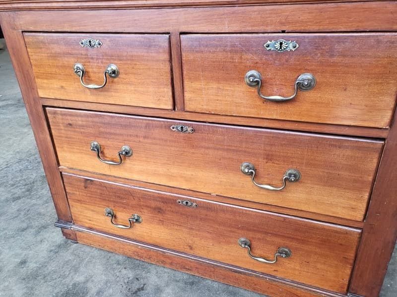 Antique Edwardian Small 2 Over 2 Chest Of Drawers photo furniture
