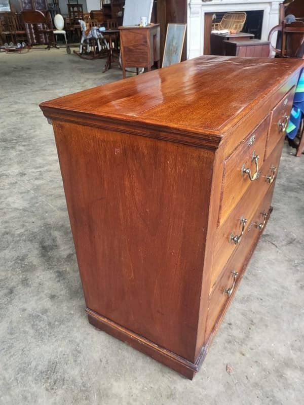 Antique Edwardian Small 2 Over 2 Chest Of Drawers photo vintage