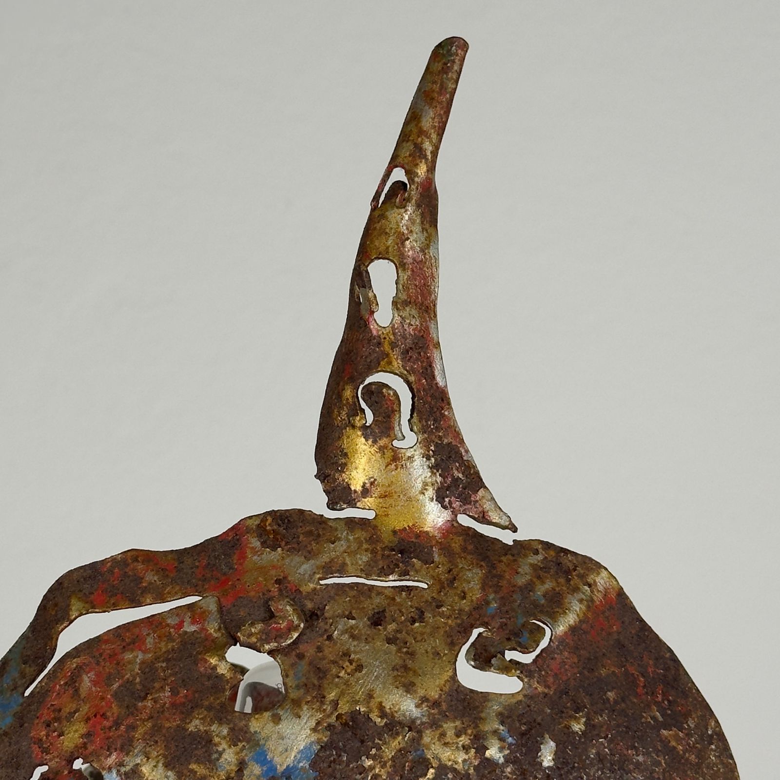 560.0 Original Metal Brutalist Wall Lamp Octopus By Salvino Marsura, Italy 1980s photo