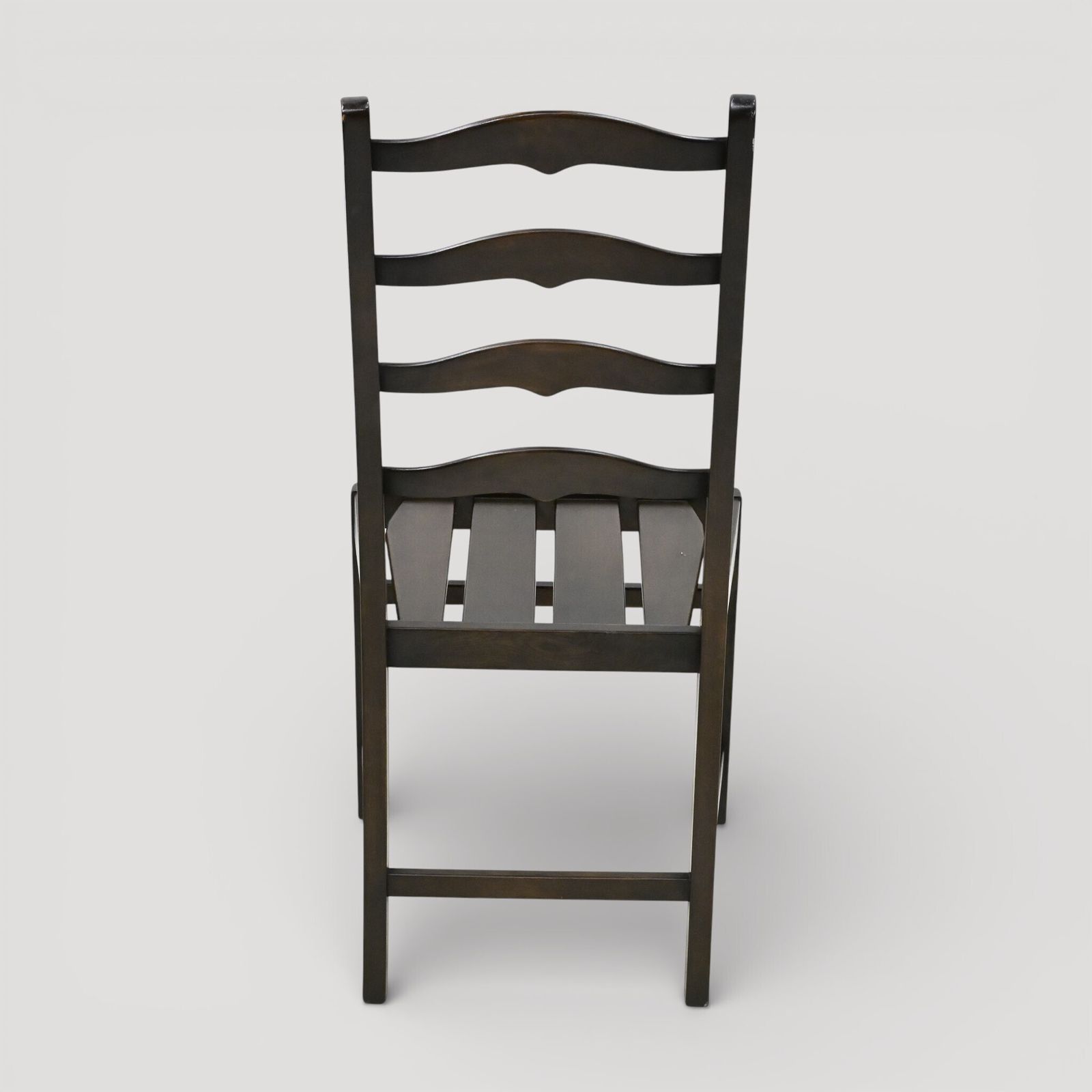 Set Of 6 1970s Ercol Ladderback Dining Chairs Dark Finish Free Uk Delivery* photo vintage