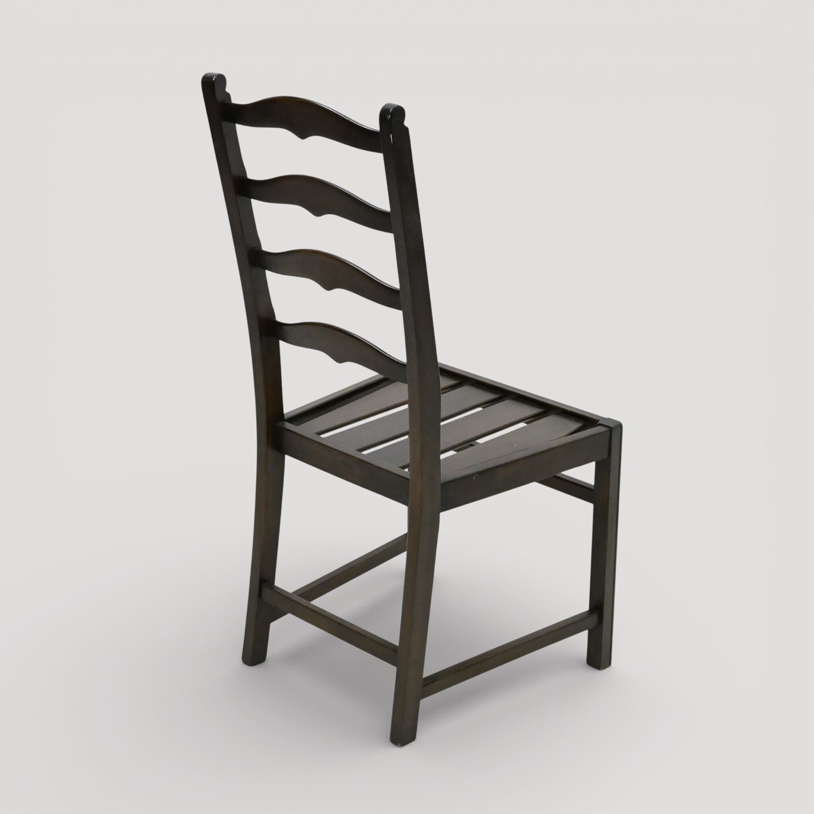 photo furniture Set Of 6 1970s Ercol Ladderback Dining Chairs Dark Finish Free Uk Delivery*