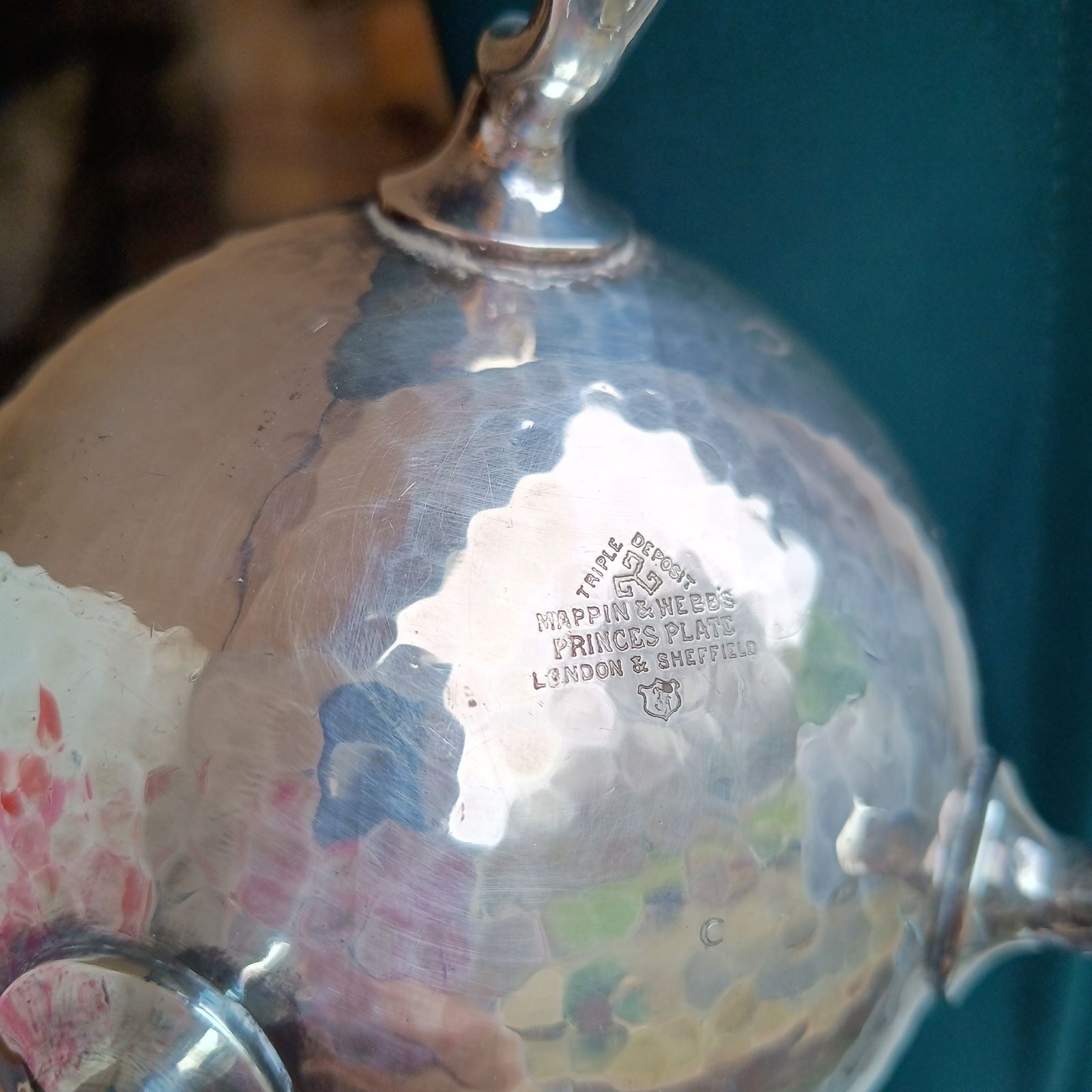 Liberty Style Arts & Crafts Mappin Webb  Princes Plate Hammered Cessationist Coffee Pot photo 185.0