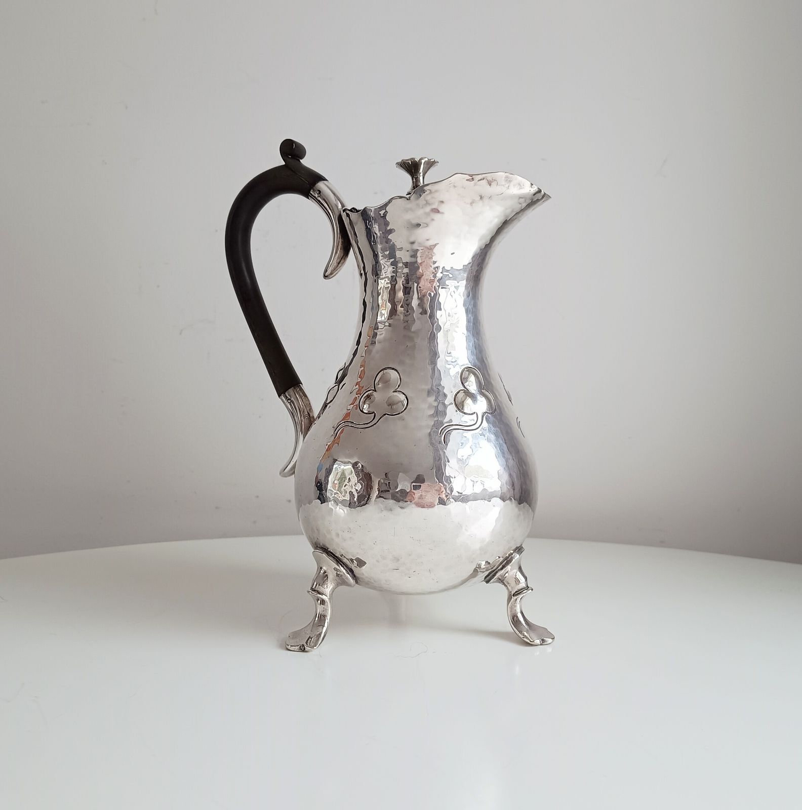 Liberty Style Arts & Crafts Mappin Webb  Princes Plate Hammered Cessationist Coffee Pot