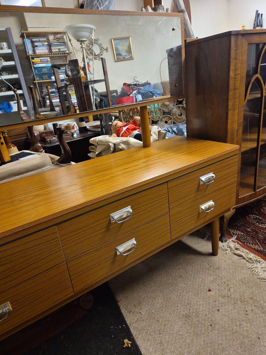Vintage / Retro / Mid Century Schreiber Style 6 Drawer Dressing Table photo Furniture