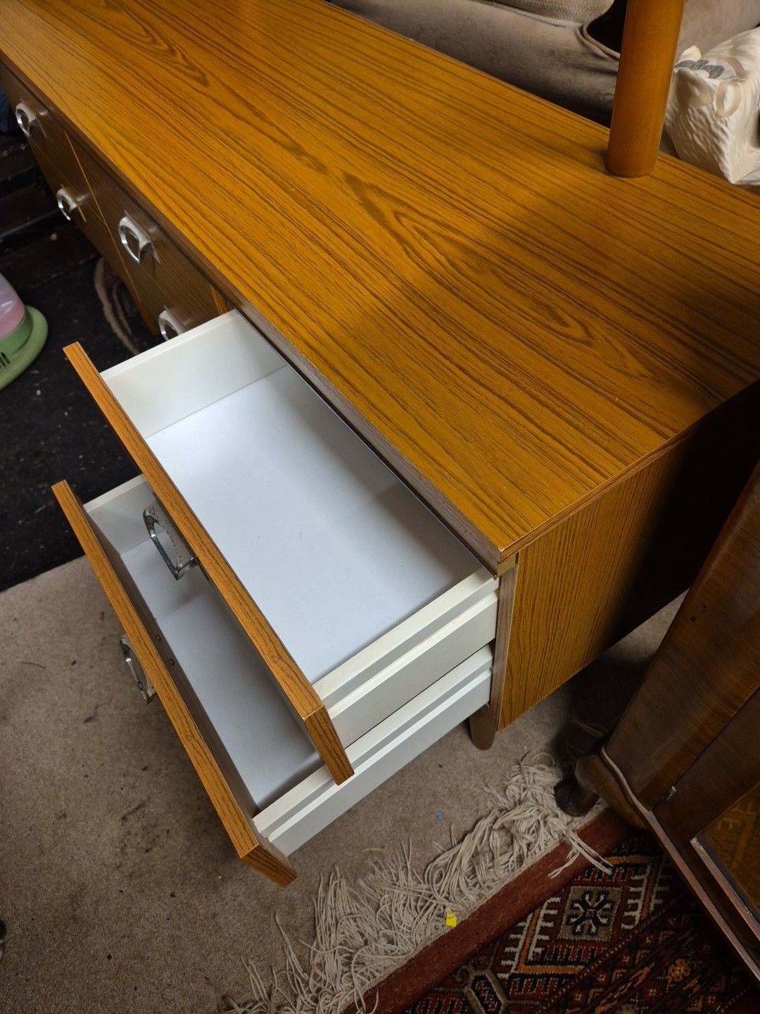 Furniture Vintage / Retro / Mid Century Schreiber Style 6 Drawer Dressing Table photo