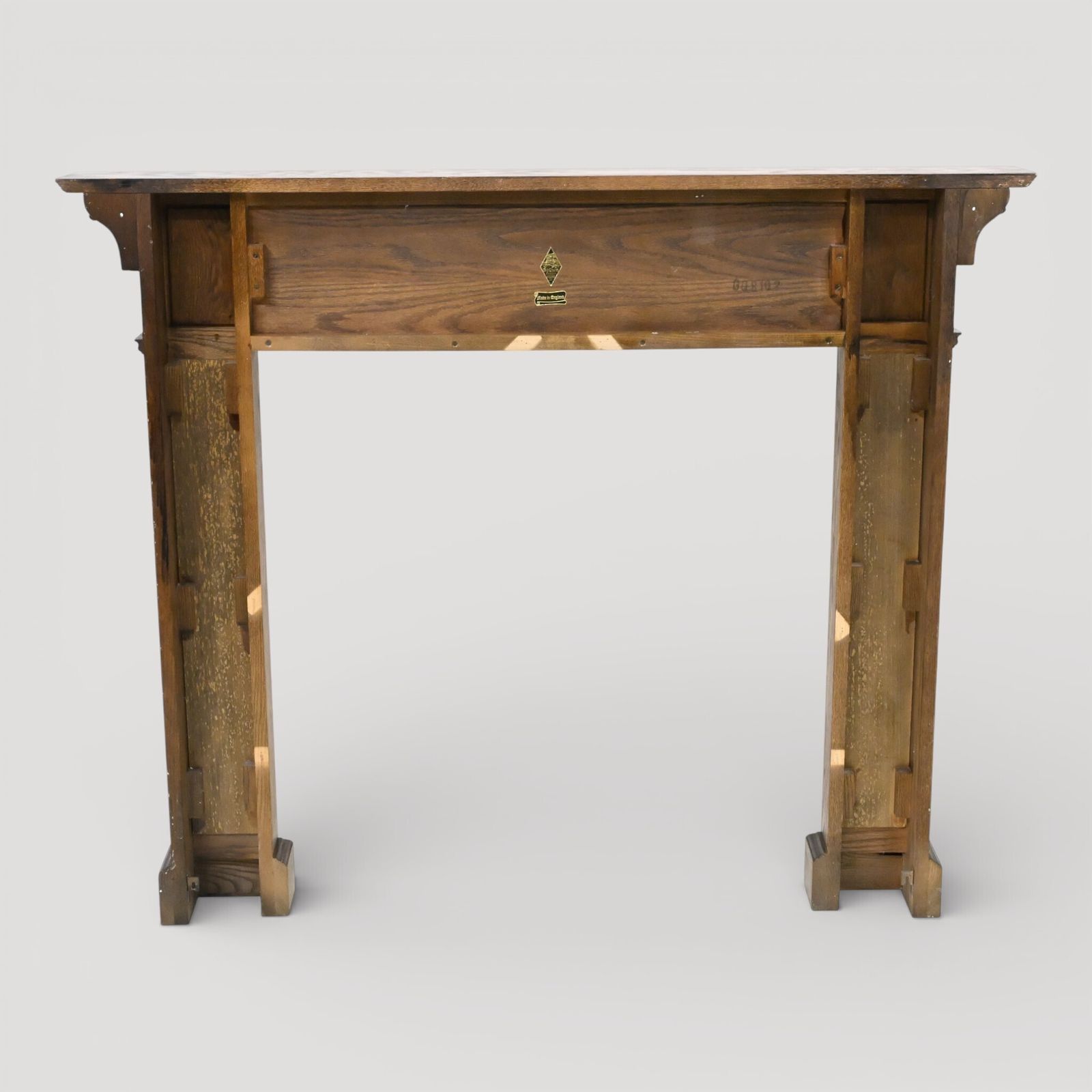 Old Charm Fire Surround Mantle Piece Solid Oak Finish Model 2294 Free Delivery* photo vintage