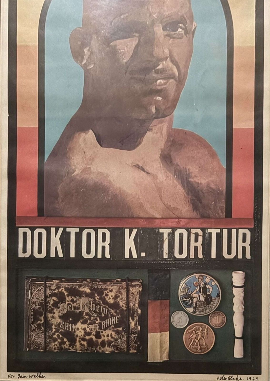 Sir Peter Blake Inscribed Poster Entitled 'Doktor K. Tortur' photo for sale