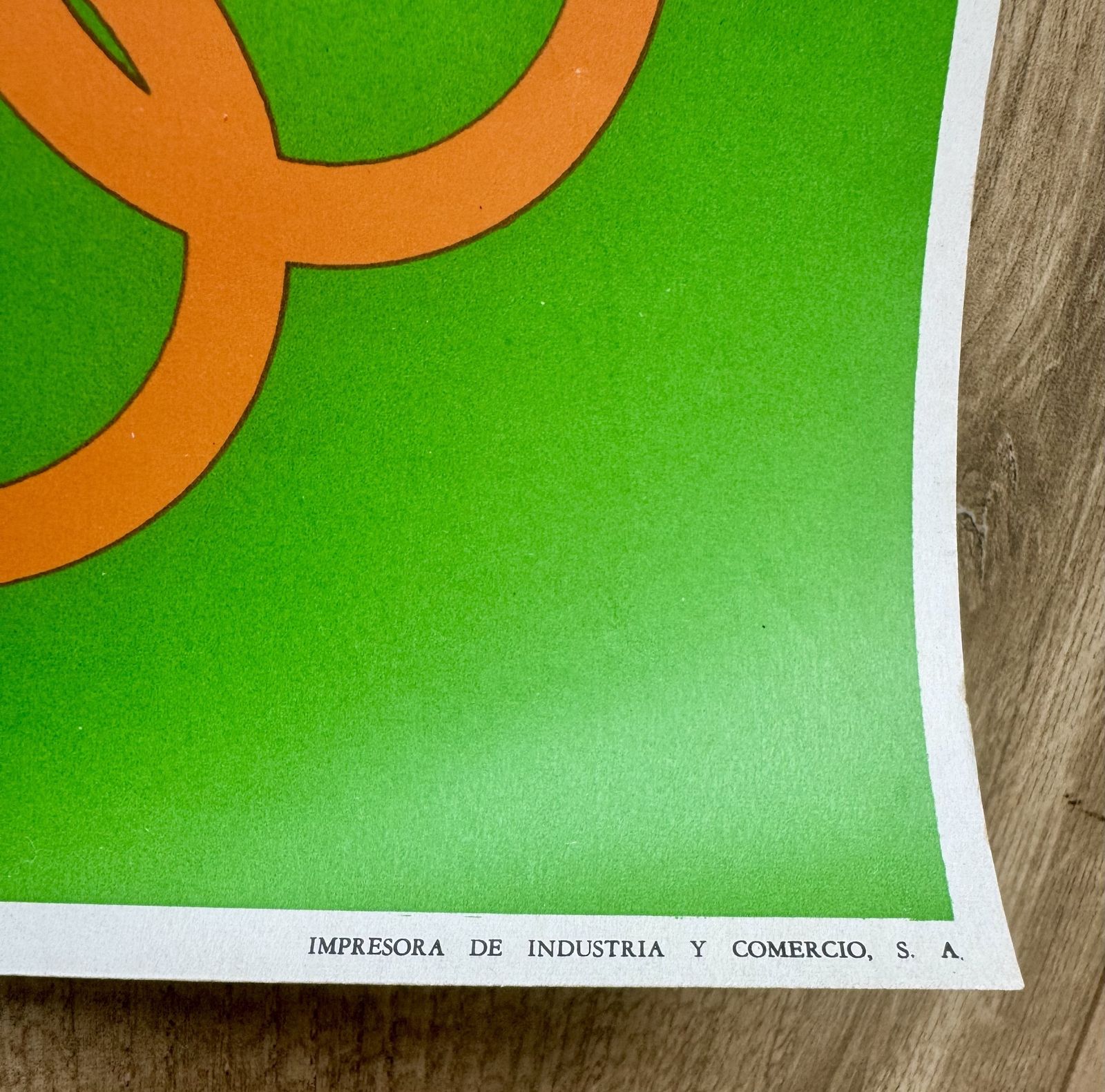 Rare Original Vintage Mexico 1968 Olympic Poster 60cms Olympiada Football Soccer photo 165.0