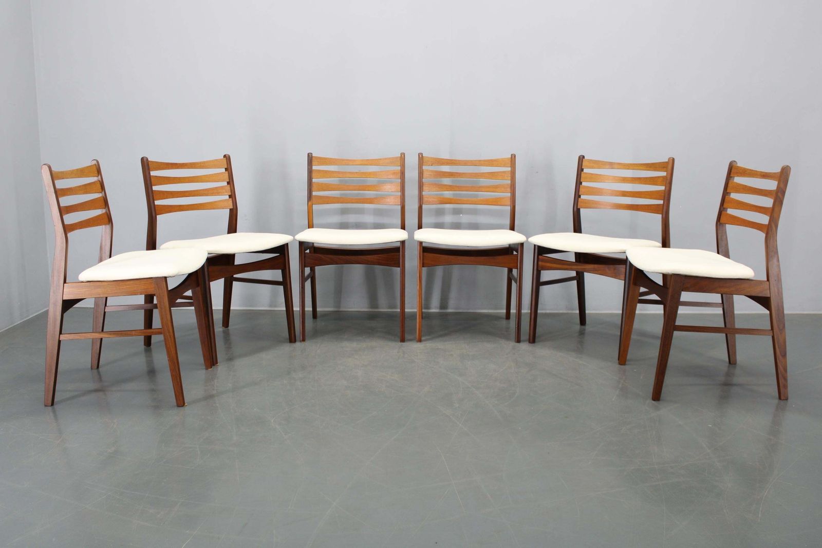 Set Of Six Danish Mid Century Teak Dining Chairs, Denmark, 1960s photo furniture