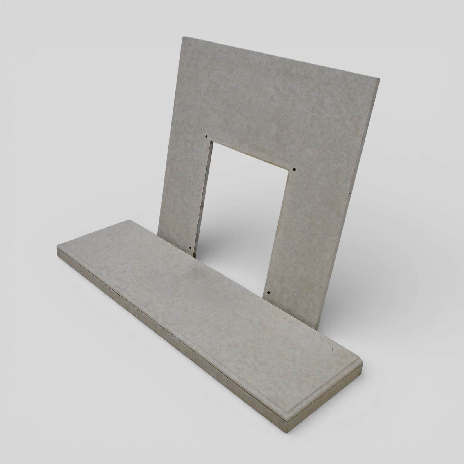 Marble Hearth And Fire Surround Fireplace White Beige Marble 2 Piece photo Home Fixtures