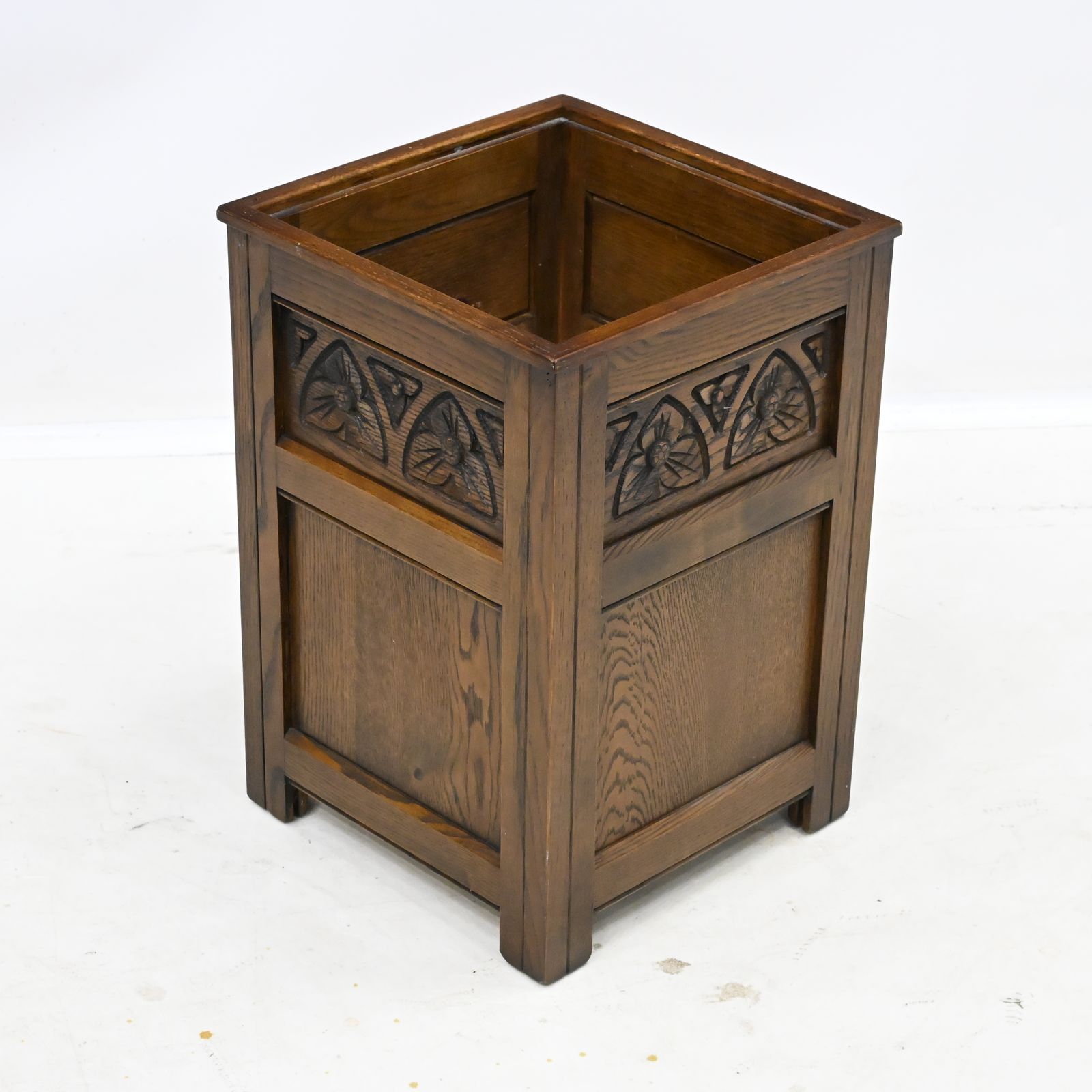 Old Charm Plant Pot Umbrella Stick Stand Light Oak Finish Free Uk Delivery photo vinterior