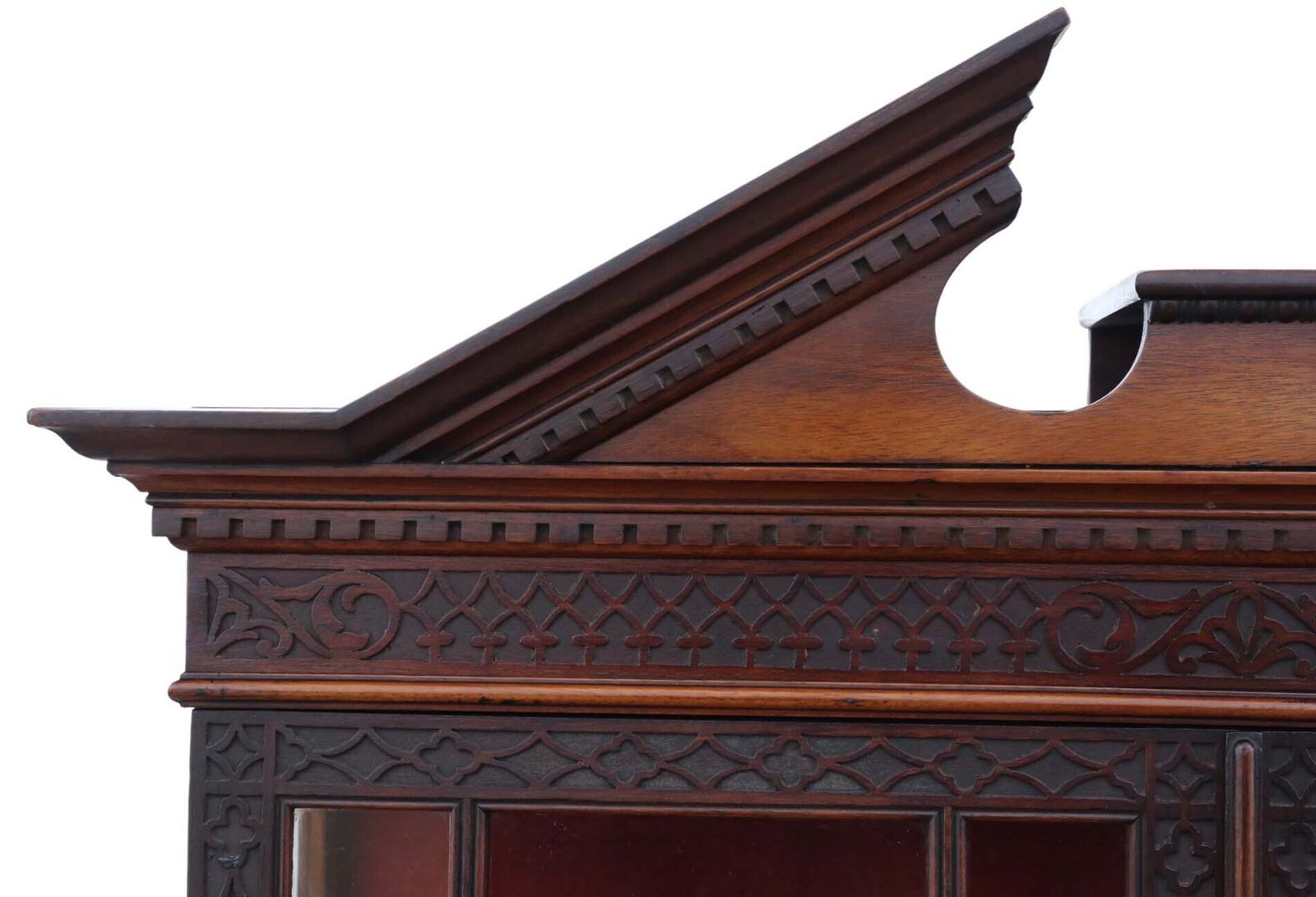 photo furniture Antique 19th Century Mahogany Pier Display Cabinet By Edwards & Roberts – Fine Quality