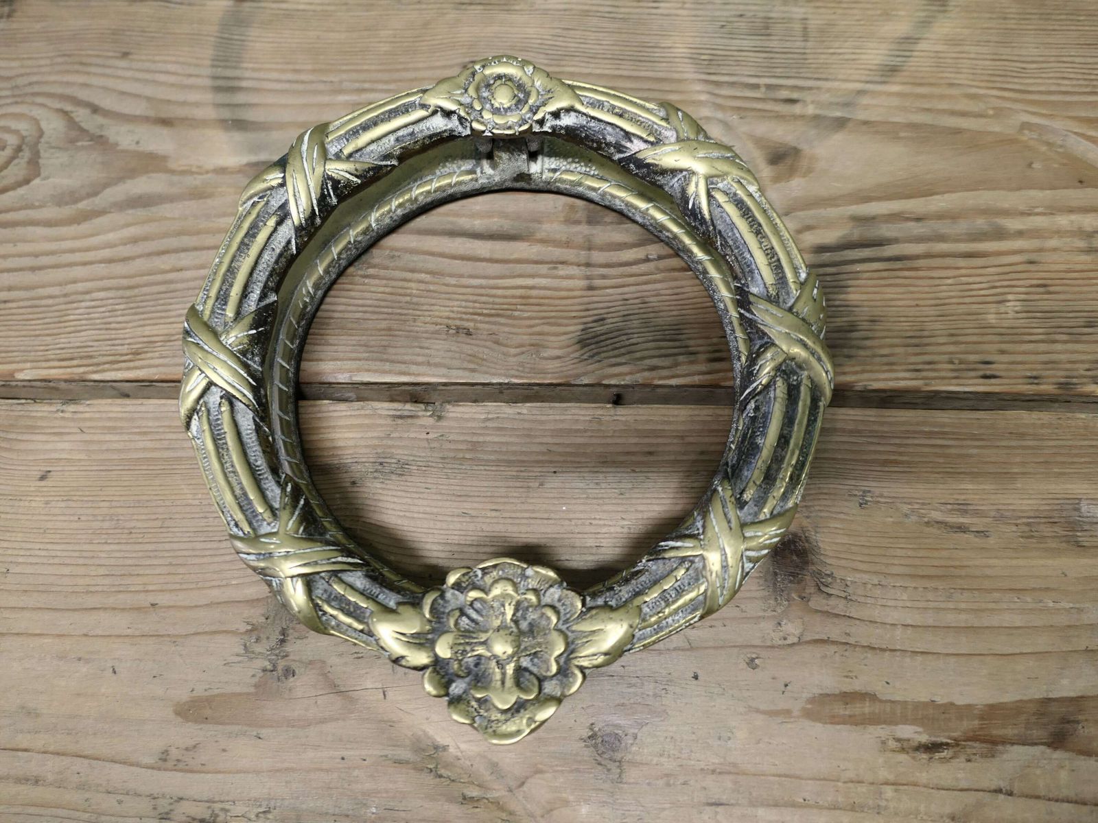 Large Heavy .Brass Ring Door Knocker
