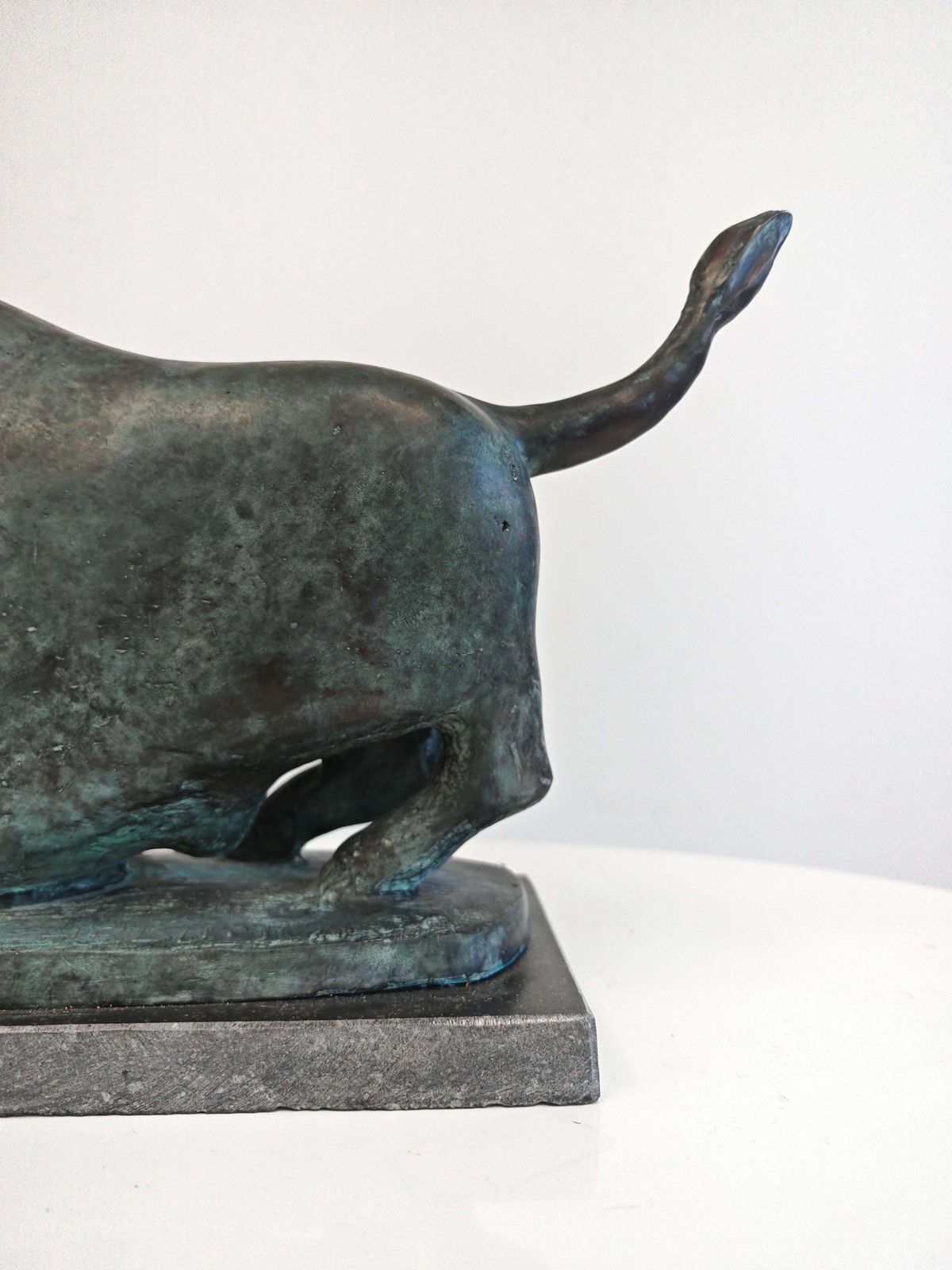 Art Brutalist Bronze Sulpture, "Bull" By Alfred Hrdlicka, Austria Late 20th Century photo