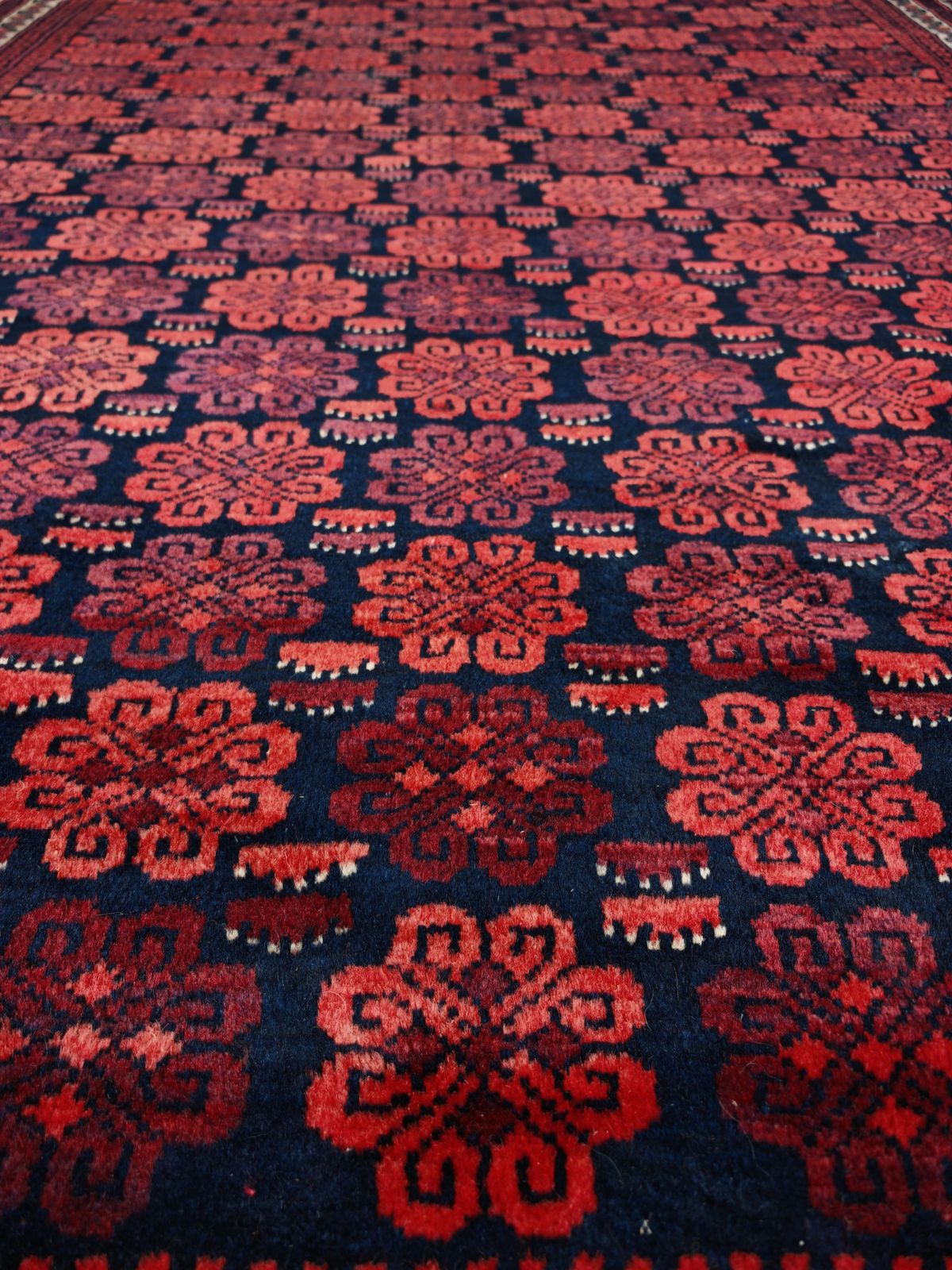 Vintage Anatolian Hand Knotted Yagcibedir Rug With Floral Pattern, Turkey 1940s photo 1200.0