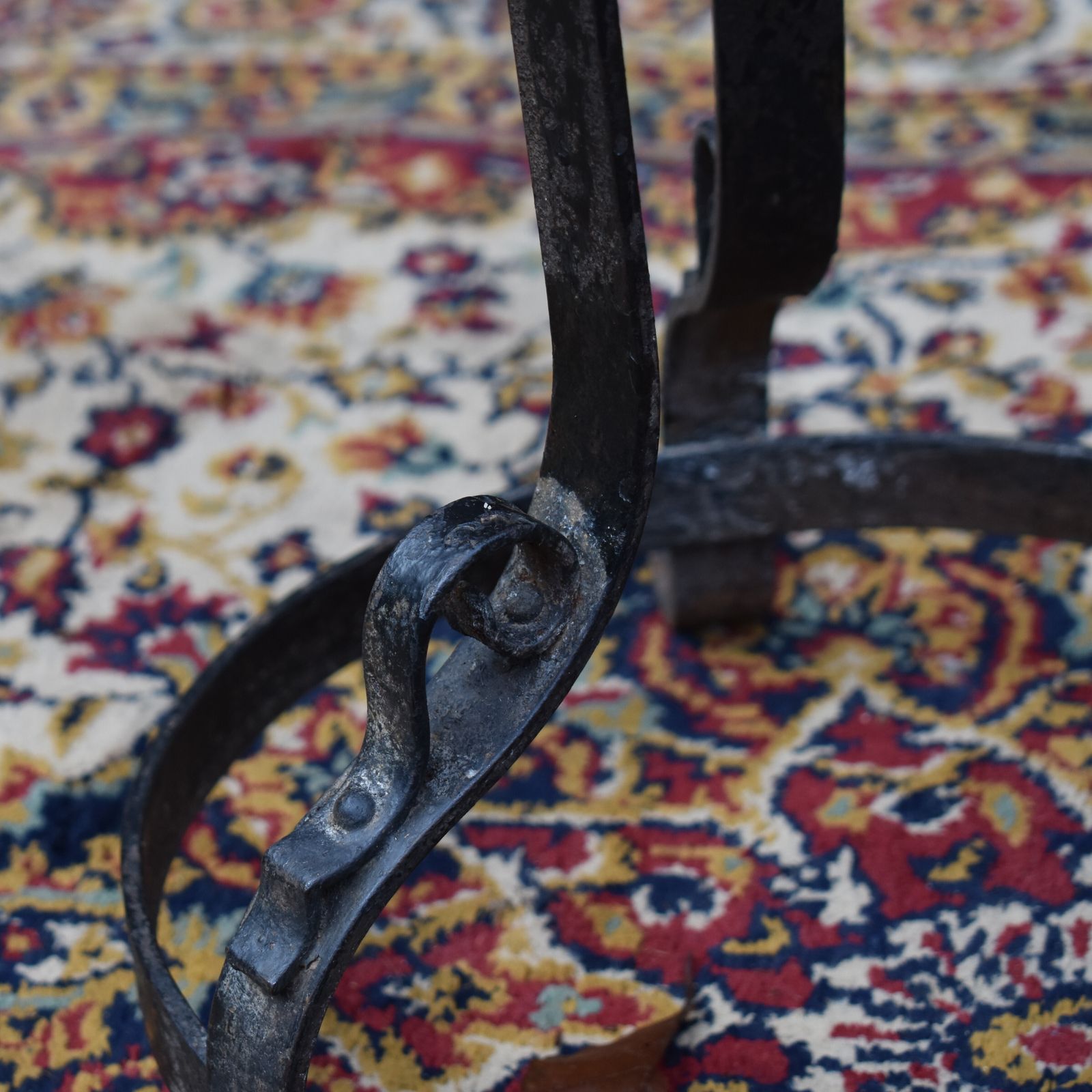 photo furniture Antique Rare Hayes & Finch Wrought Iron Church Chapel Candlestick Votive Stand