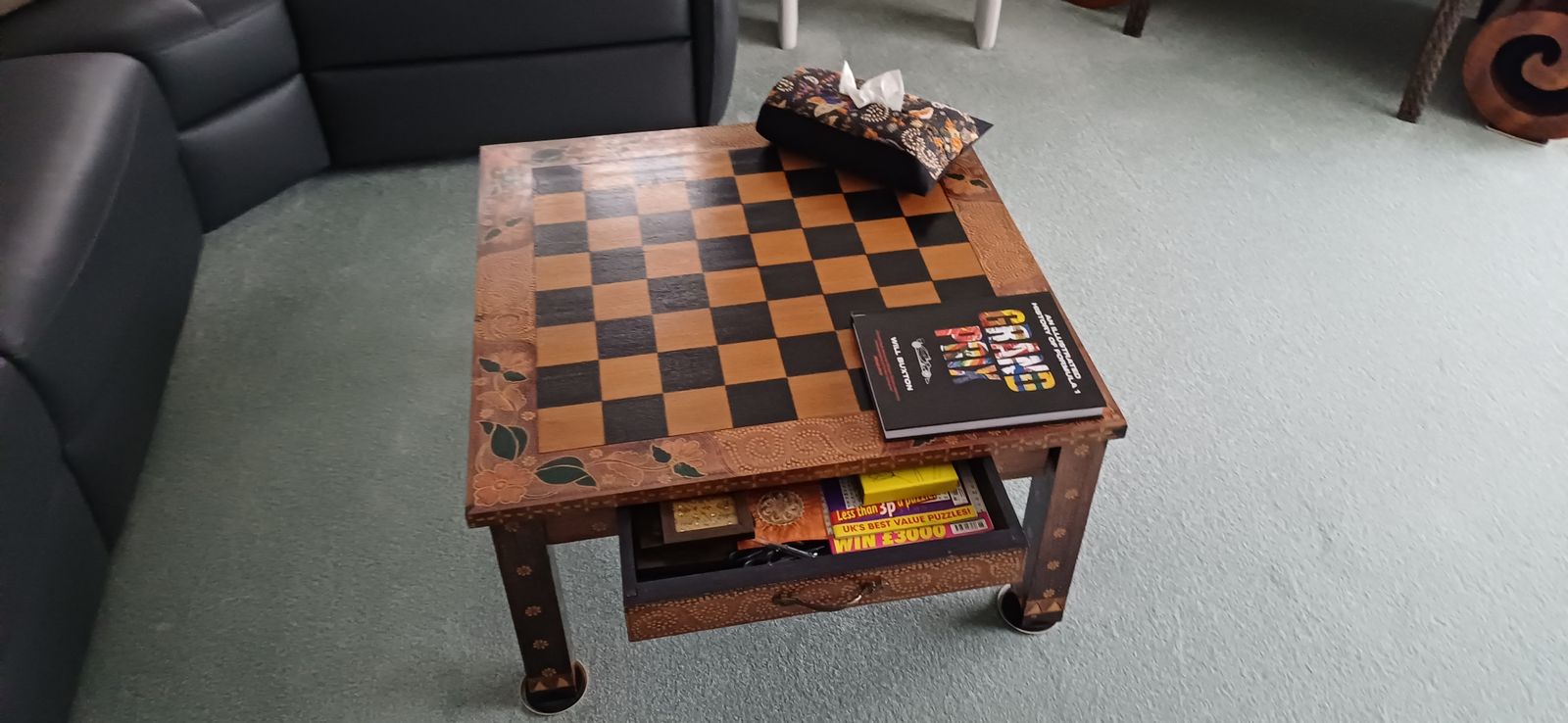 Chess Board Coffee Table From Indonesia photo furniture