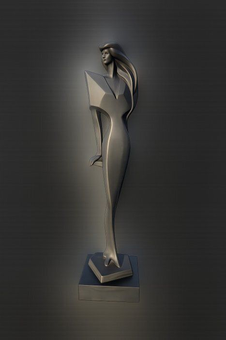 "Vogue II" Sculpture – David Fisher   Austin Productions,(1989) 29.5" photo Art