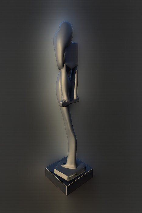 "Vogue II" Sculpture – David Fisher   Austin Productions,(1989) 29.5" photo furniture