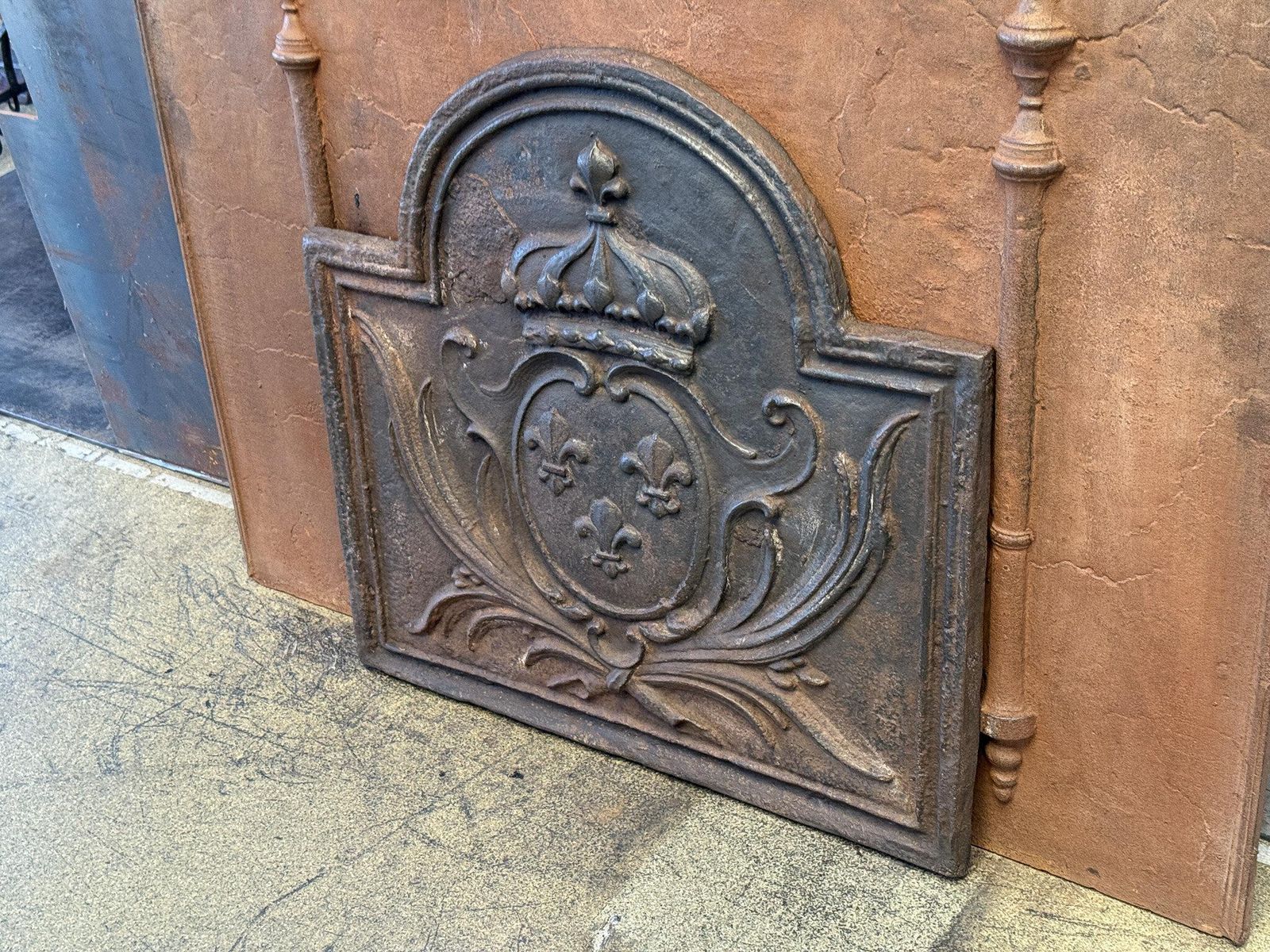 20th Century French 'Arms Of France' Fireback / Backsplash In Louis XV Style photo 1129.0