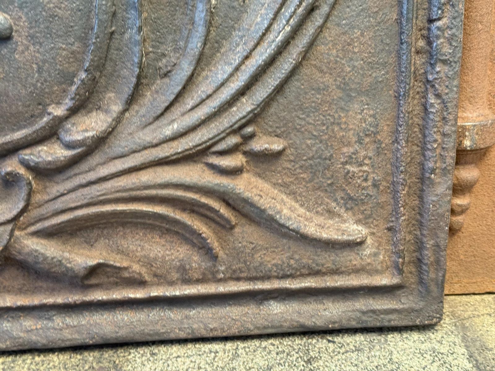 Art 20th Century French 'Arms Of France' Fireback / Backsplash In Louis XV Style photo