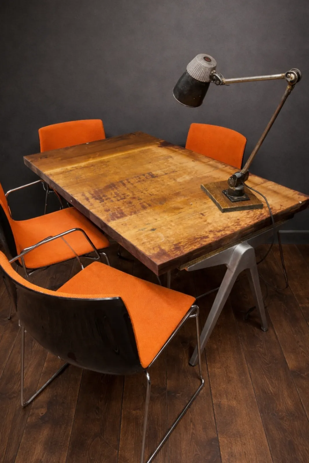 Arper Catifa 46 Chairs Studio / Office Orange Set Of Four. photo 1100.0
