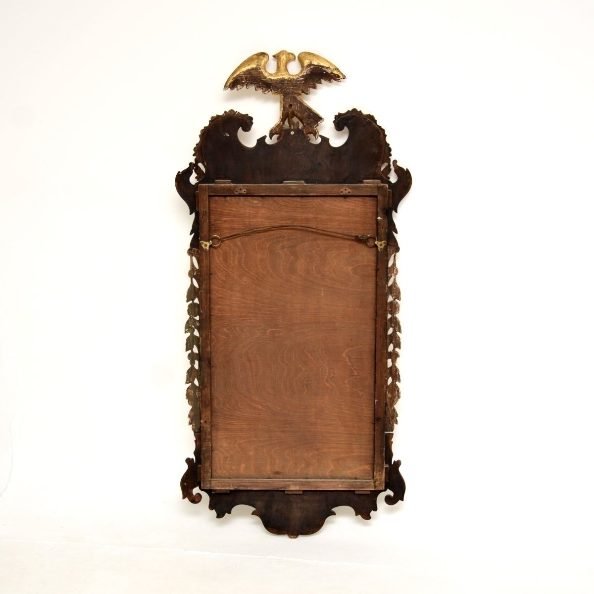 photo for sale Large Antique Georgian Period Mahogany Parcel Gilt Mirror