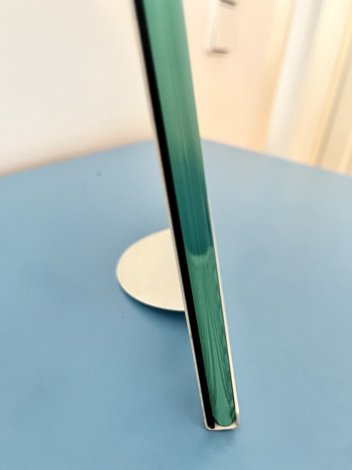 Vintage Minimal Glass & Metal Photo Frame By Progetti, Italy, 1980s photo 92.0